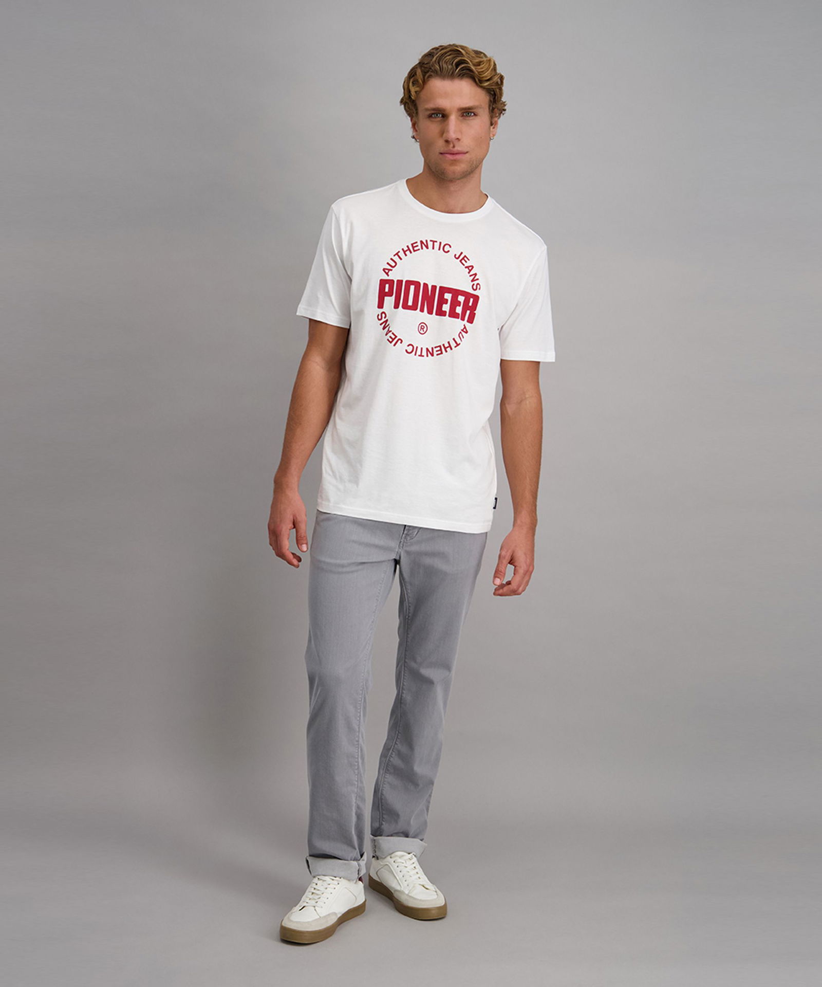 Pioneer |  Pioneer Regular Fit Jeans "Rando" | 36/34 | light grey stonewash