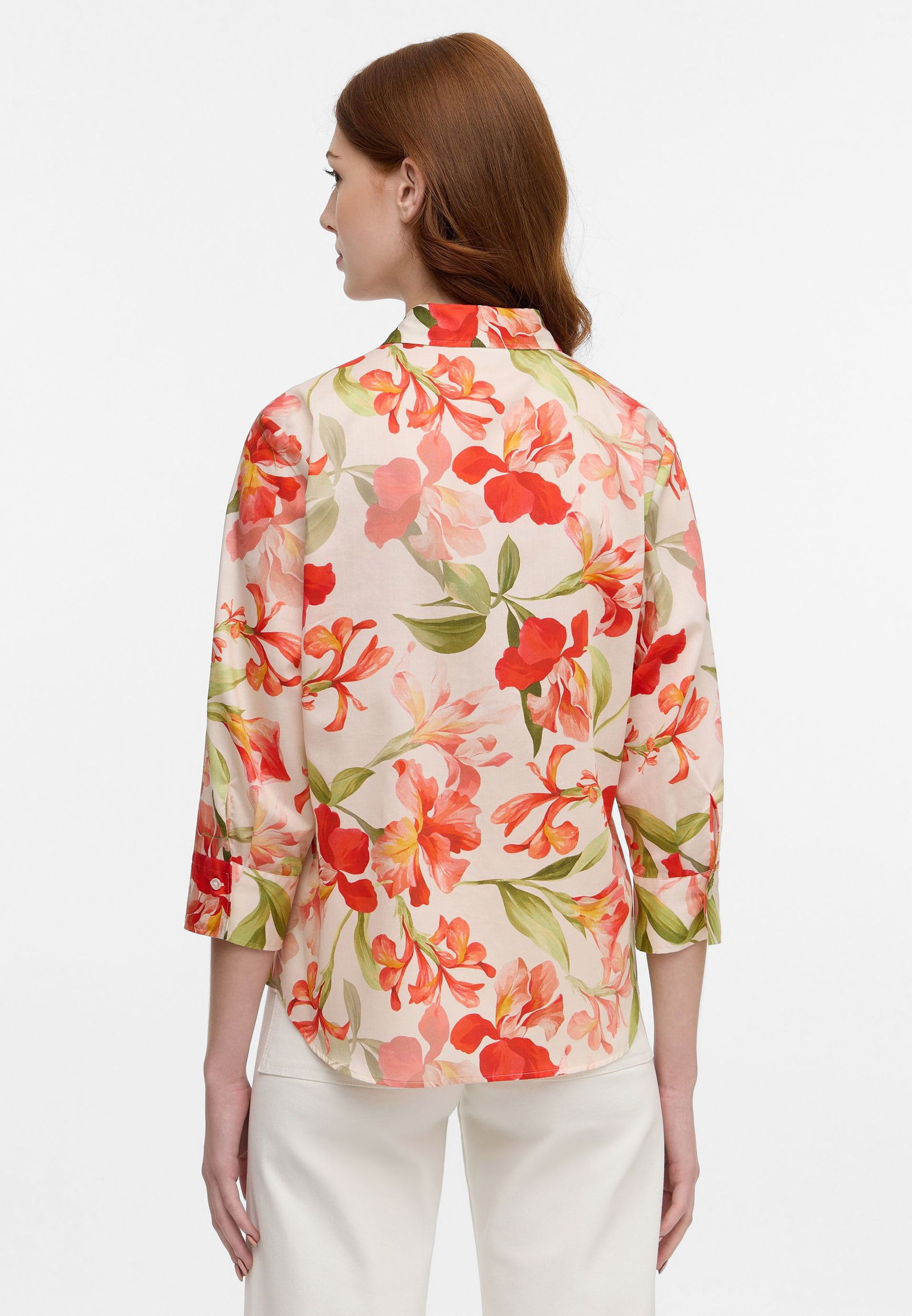 Eterna |  Eterna Druckbluse  | 46 | rosa