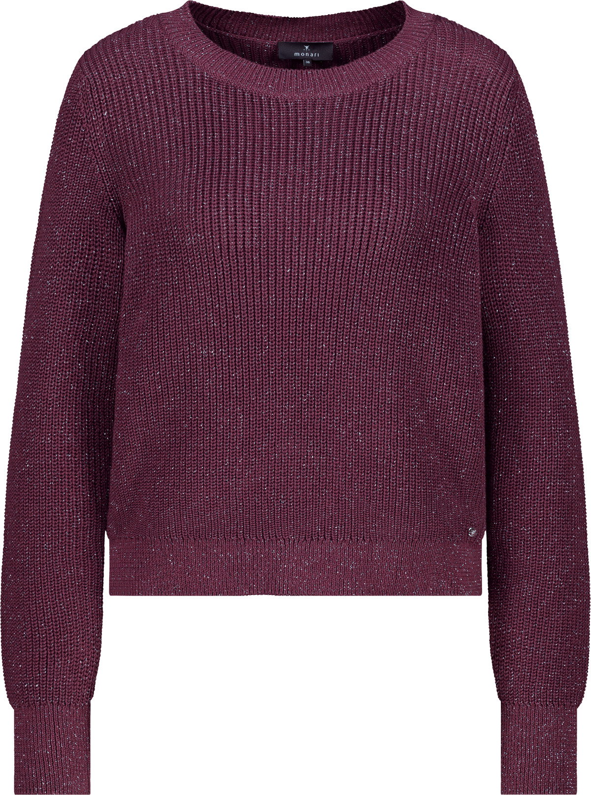 Monari  Basic-Strickpullover mit Lurex #1