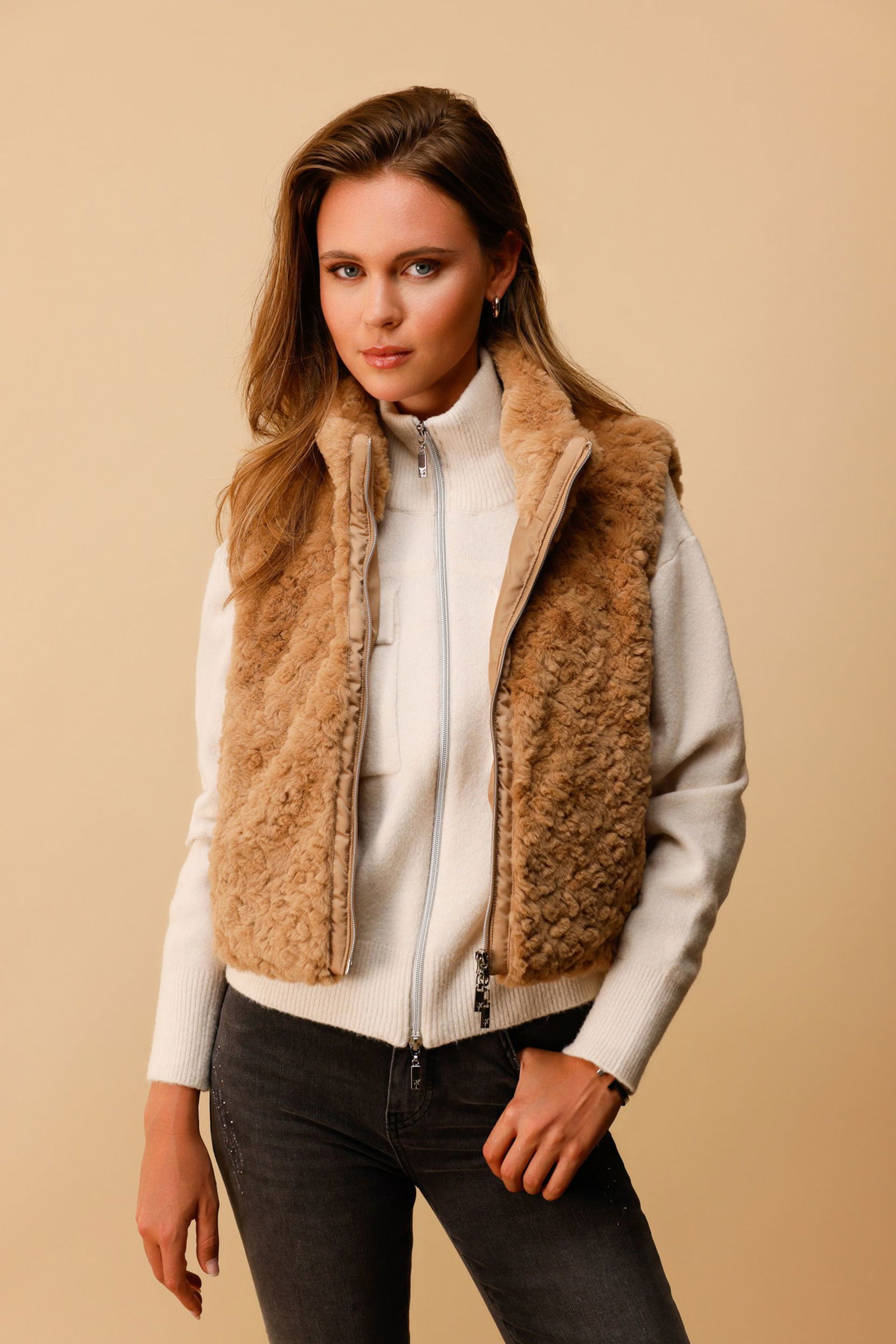 Monari | Monari Weste | 44 | cognac