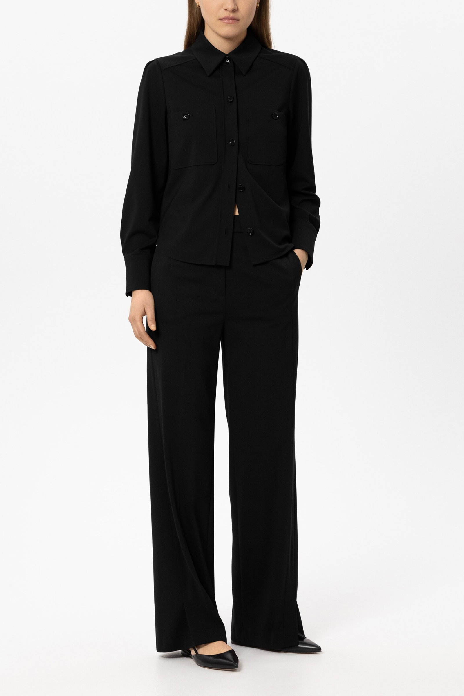 Wideleg aus Punto-Milano, black #2