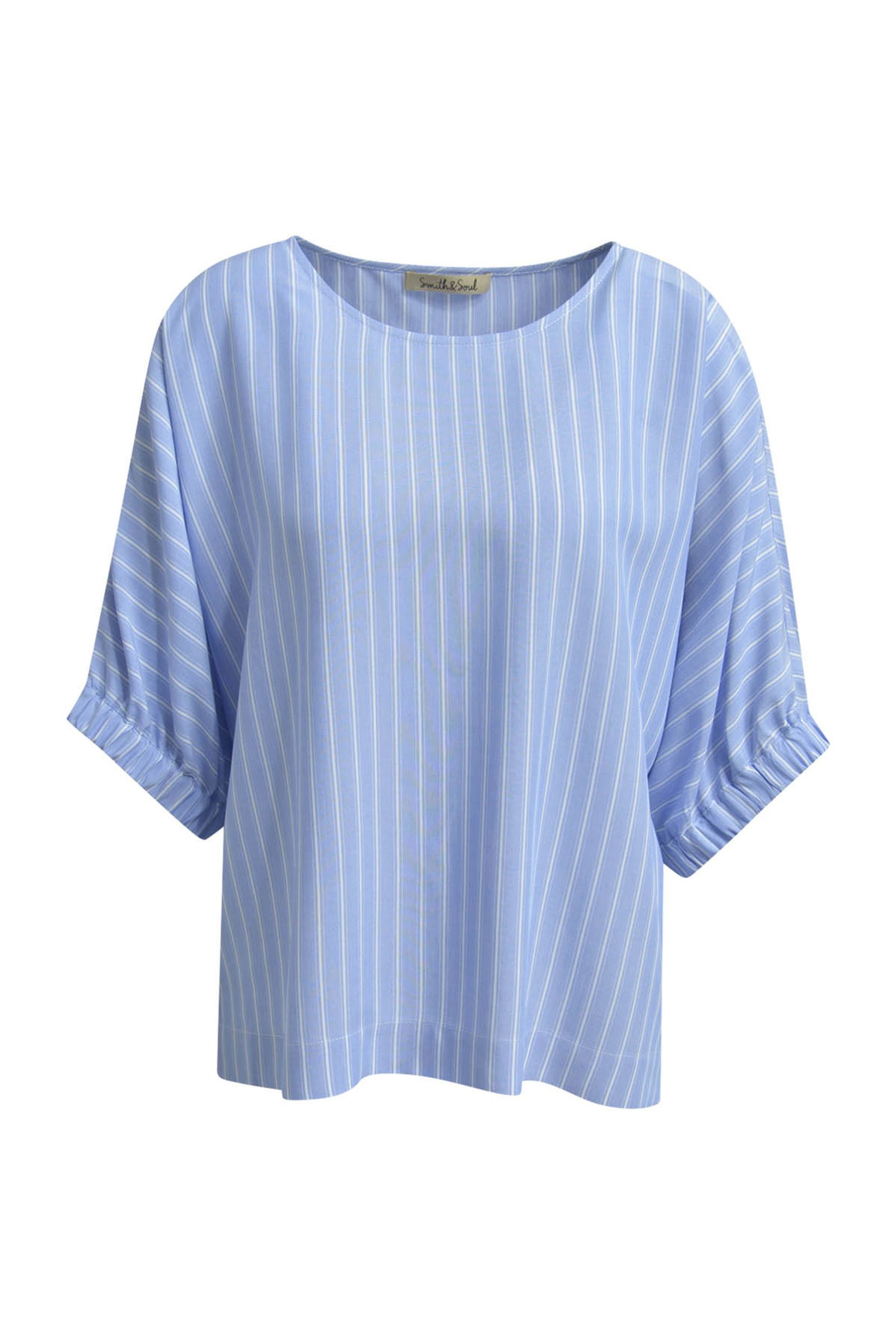 Smith&Soul |  Striped Blouse Gathered Cuff | XXL
