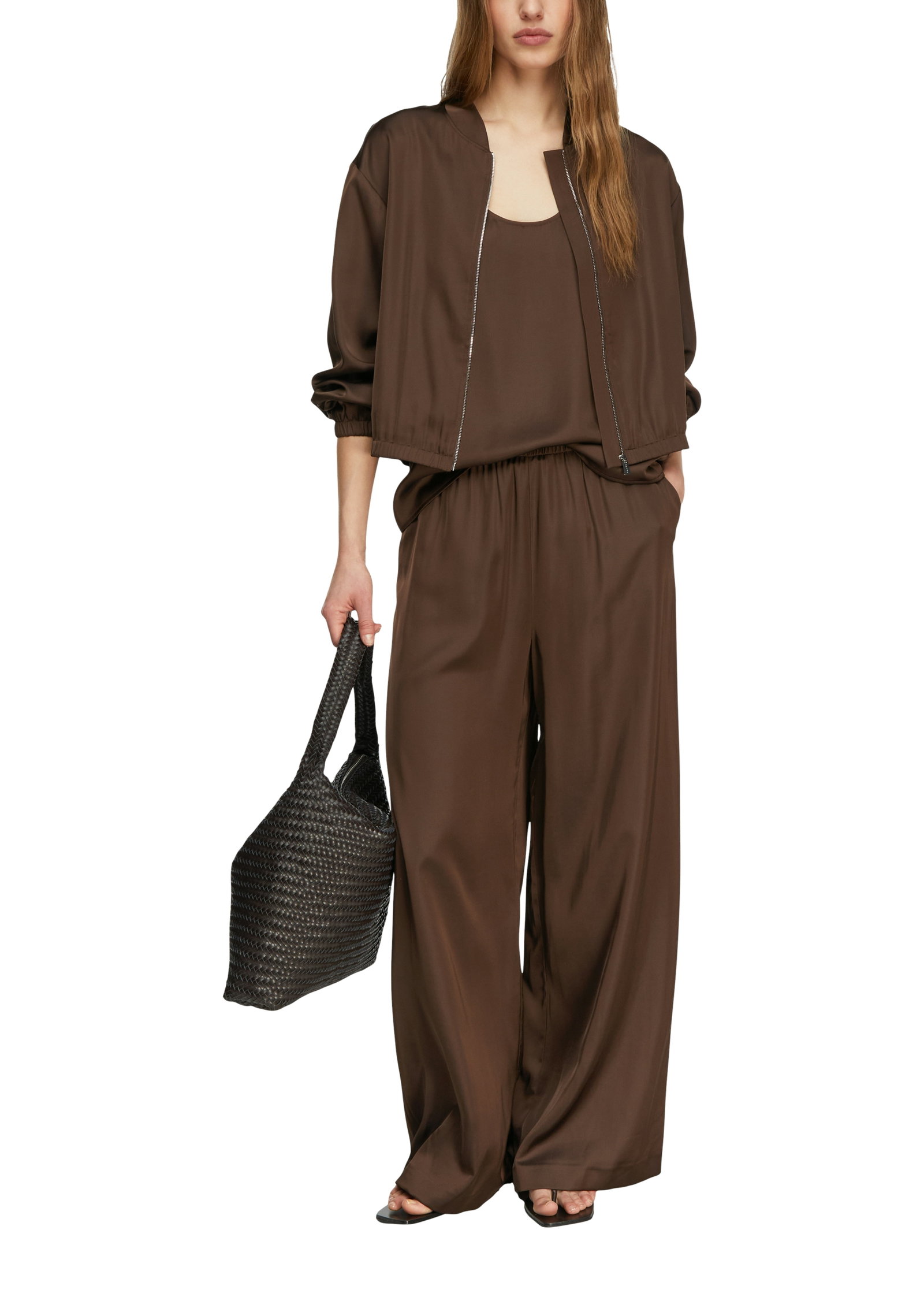 Comma Pull-On-Satin-Wide-Leg-Hose #4