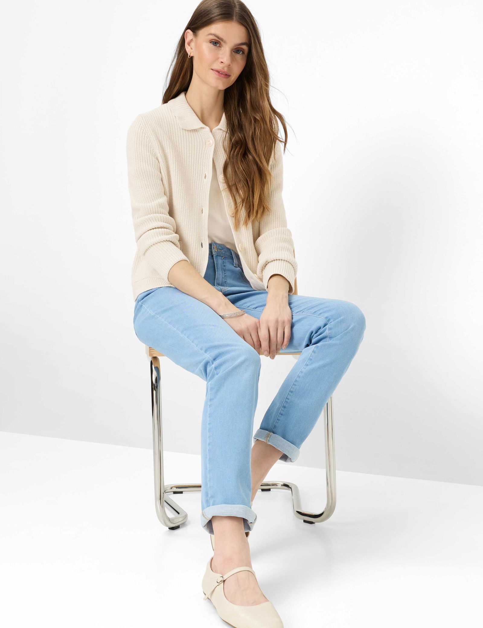 Brax |  Brax Mom Jeans  | 44 | used summer blue