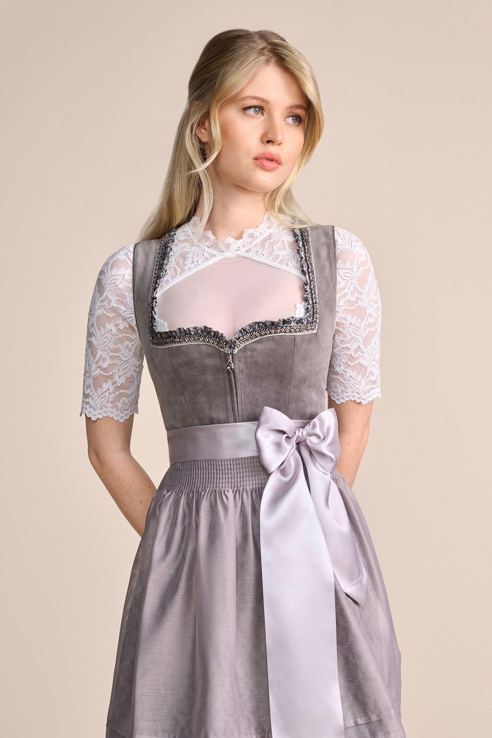 Krüger |  Dirndl kurz | 34 | grau