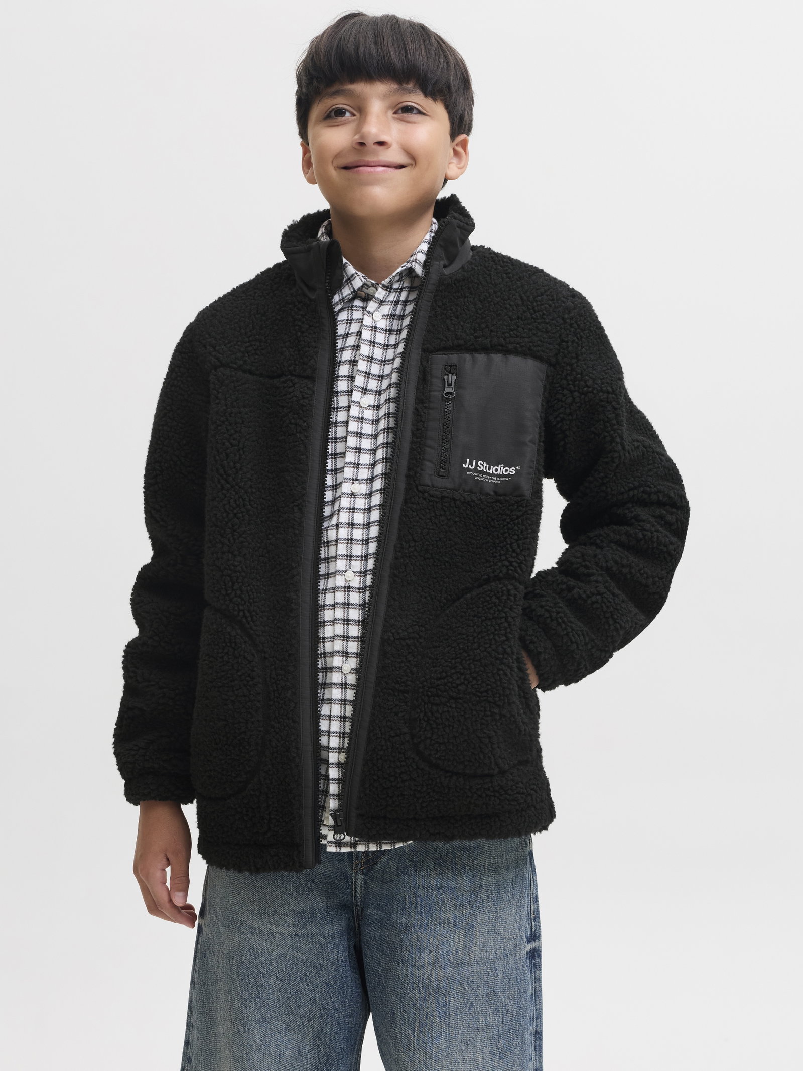 JJESOHO TEDDY JACKET AW26 JNR, Black #2