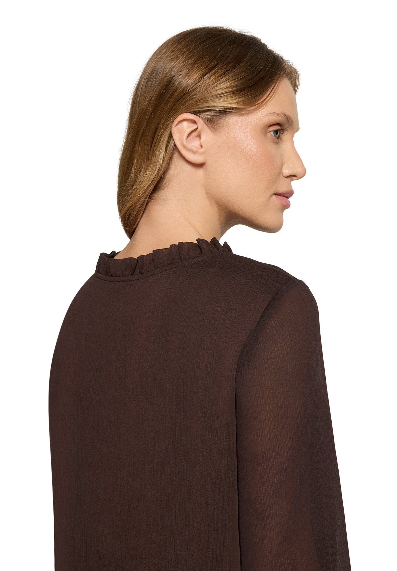 Bluse Kurz 1/1 Arm, Black Coffee #7