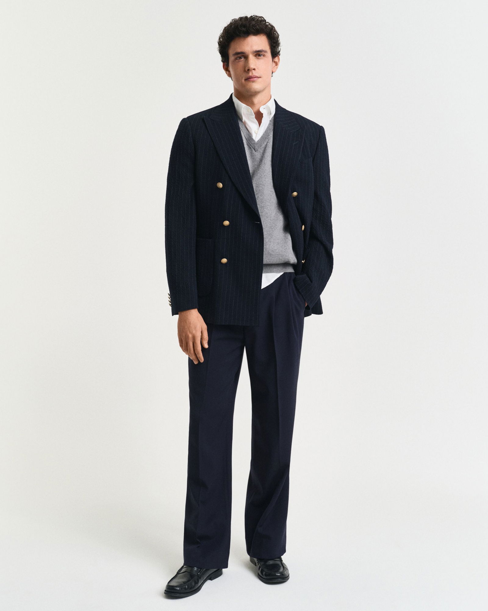 Gant | Gant Weste | L | dark grey melange