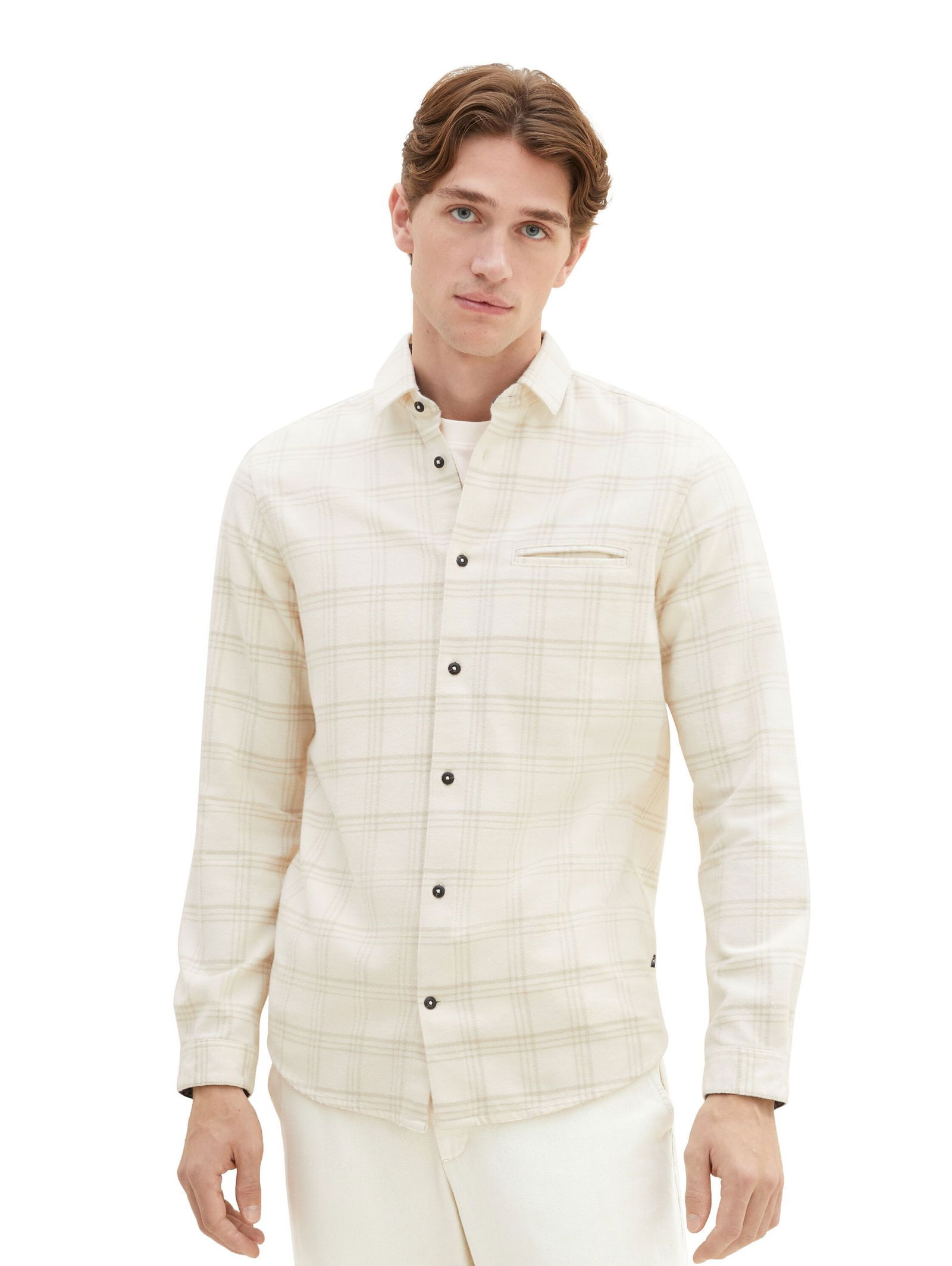 Tom Tailor |  Hemd mit Karomuster | XXXL | beige tonal check