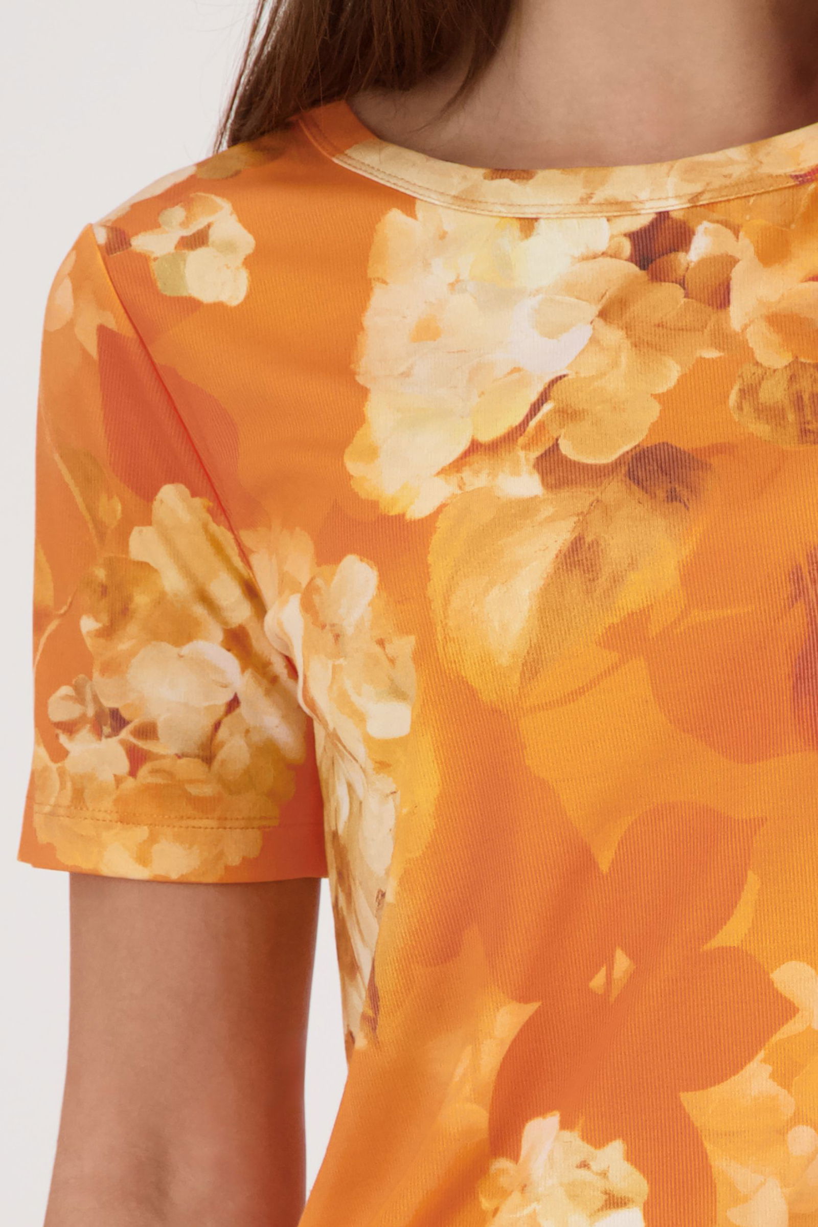 Monari |  T-Shirt, aperitif gemustert | 46 | fire