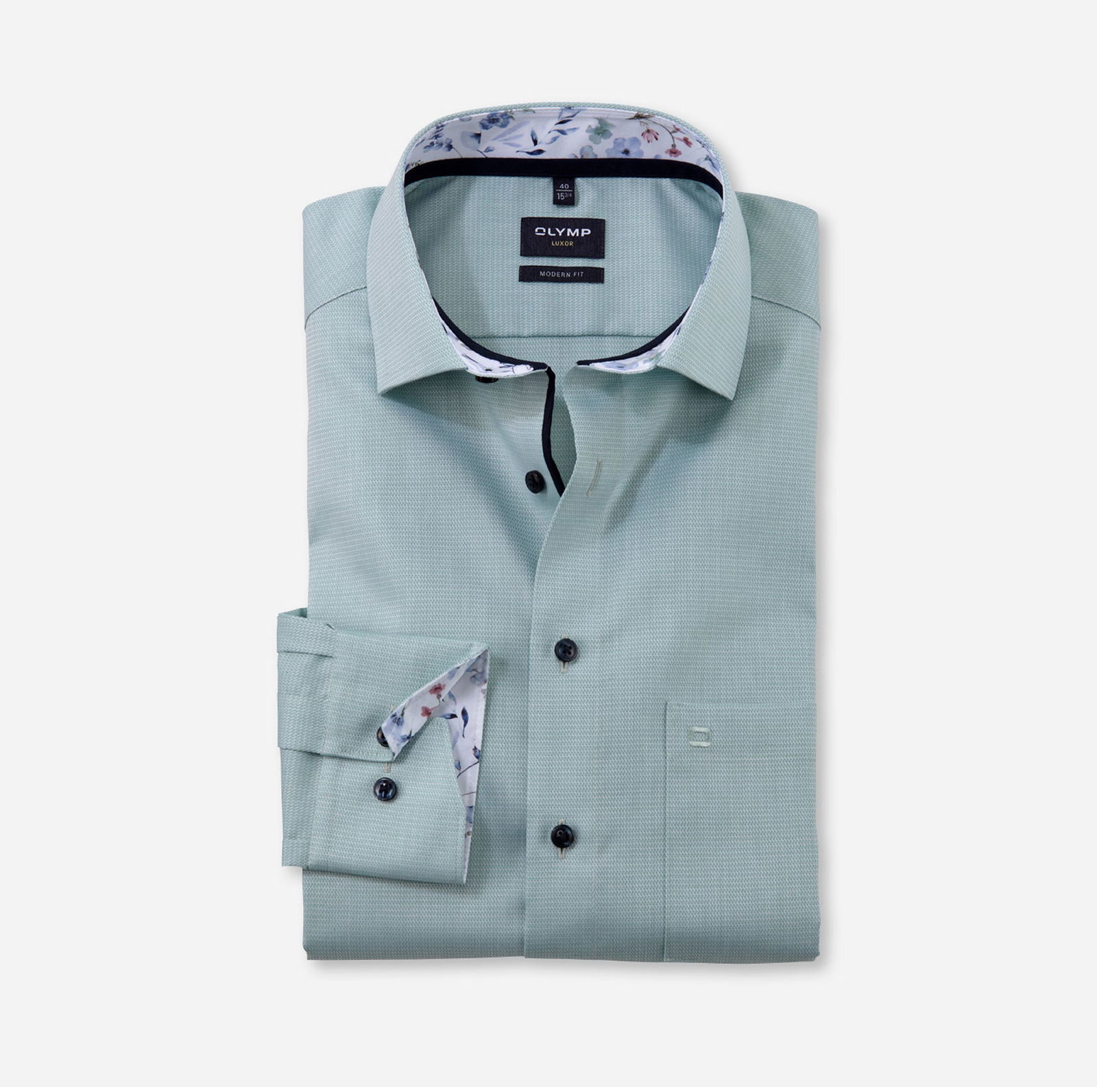 Olymp |  Olymp Hemd Modern Fit  | 43 | grün