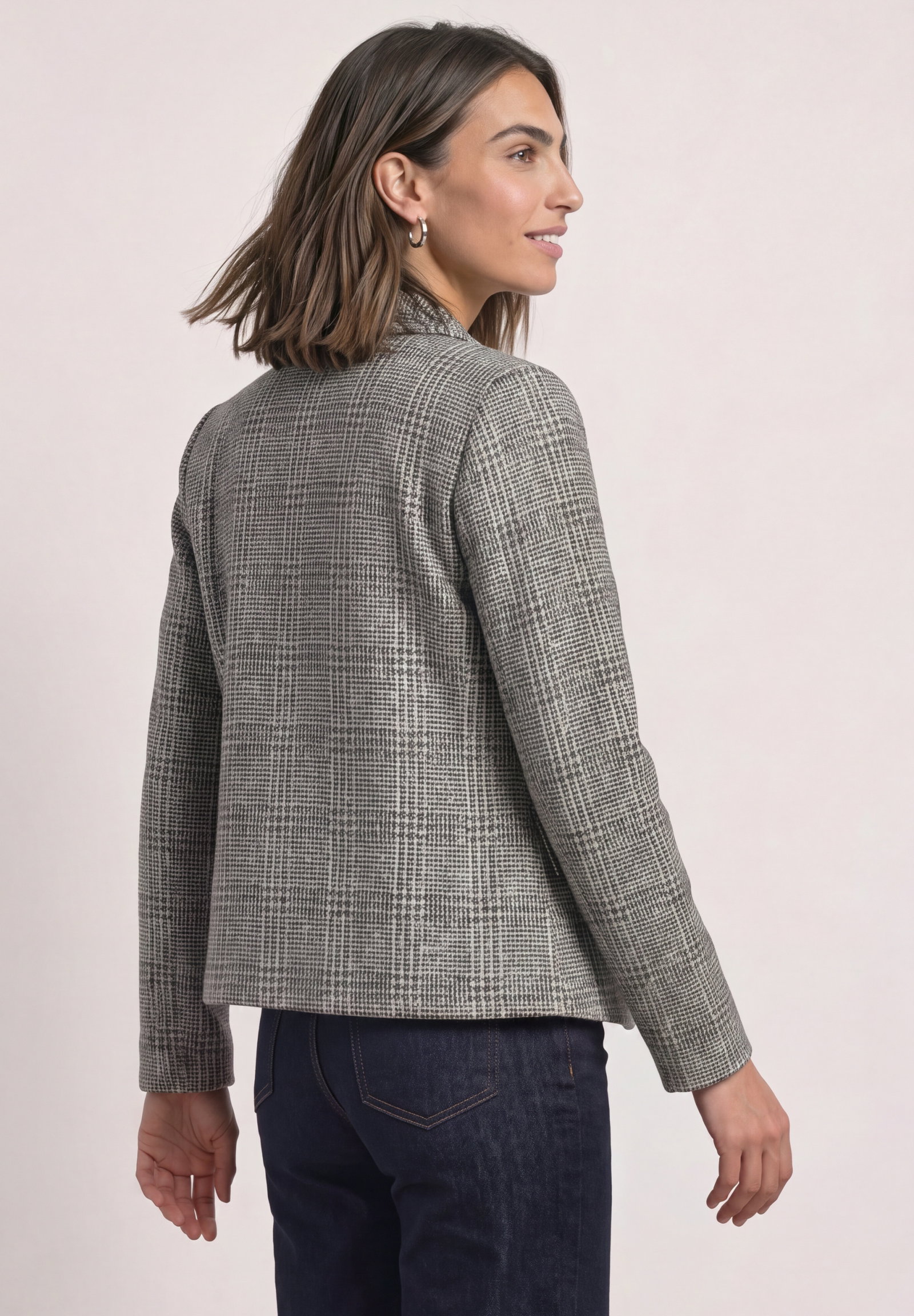 LTD QR Check Blazer, Black #5