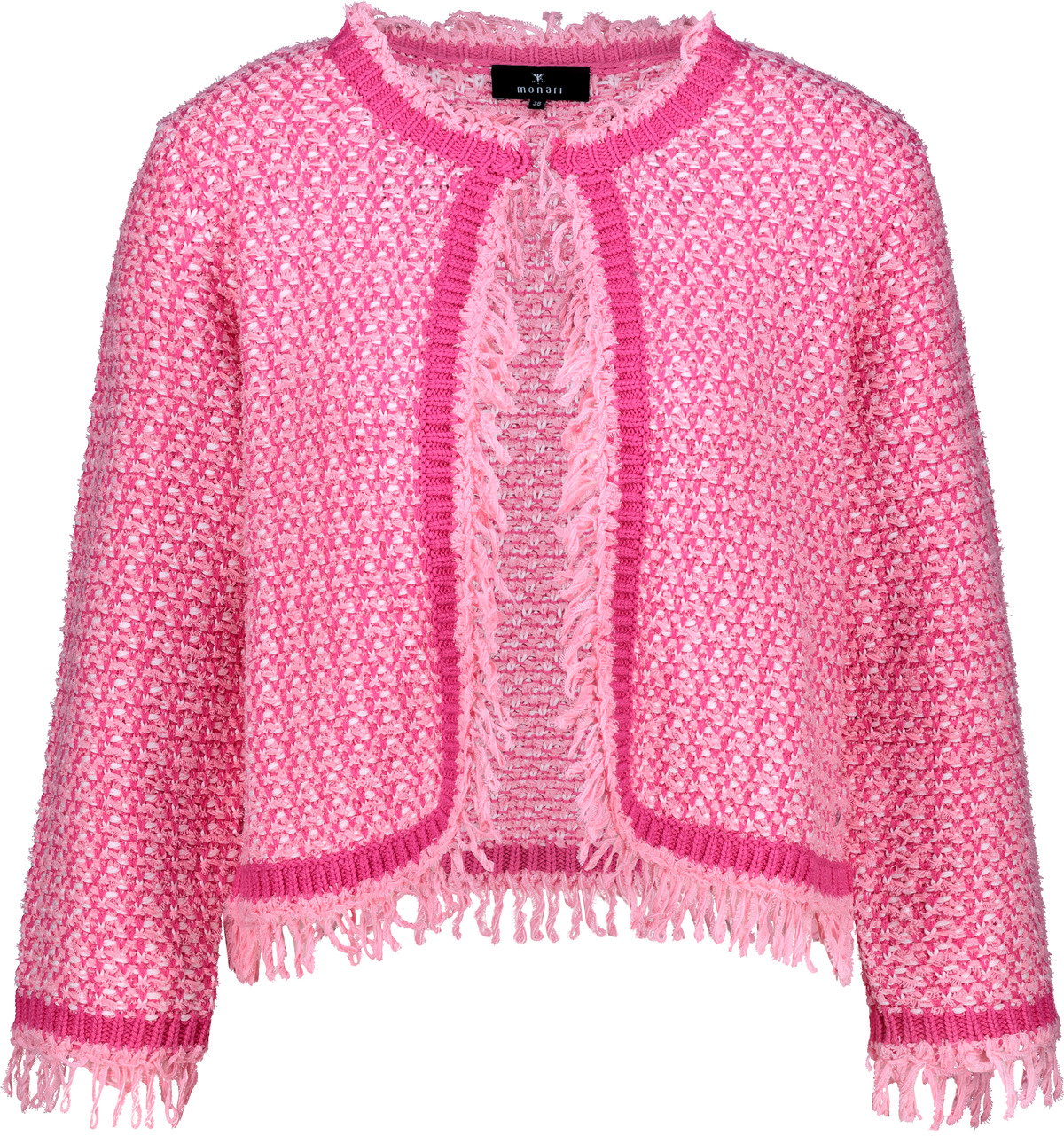 Monari Strickjacke Tweed-Überwurf #1