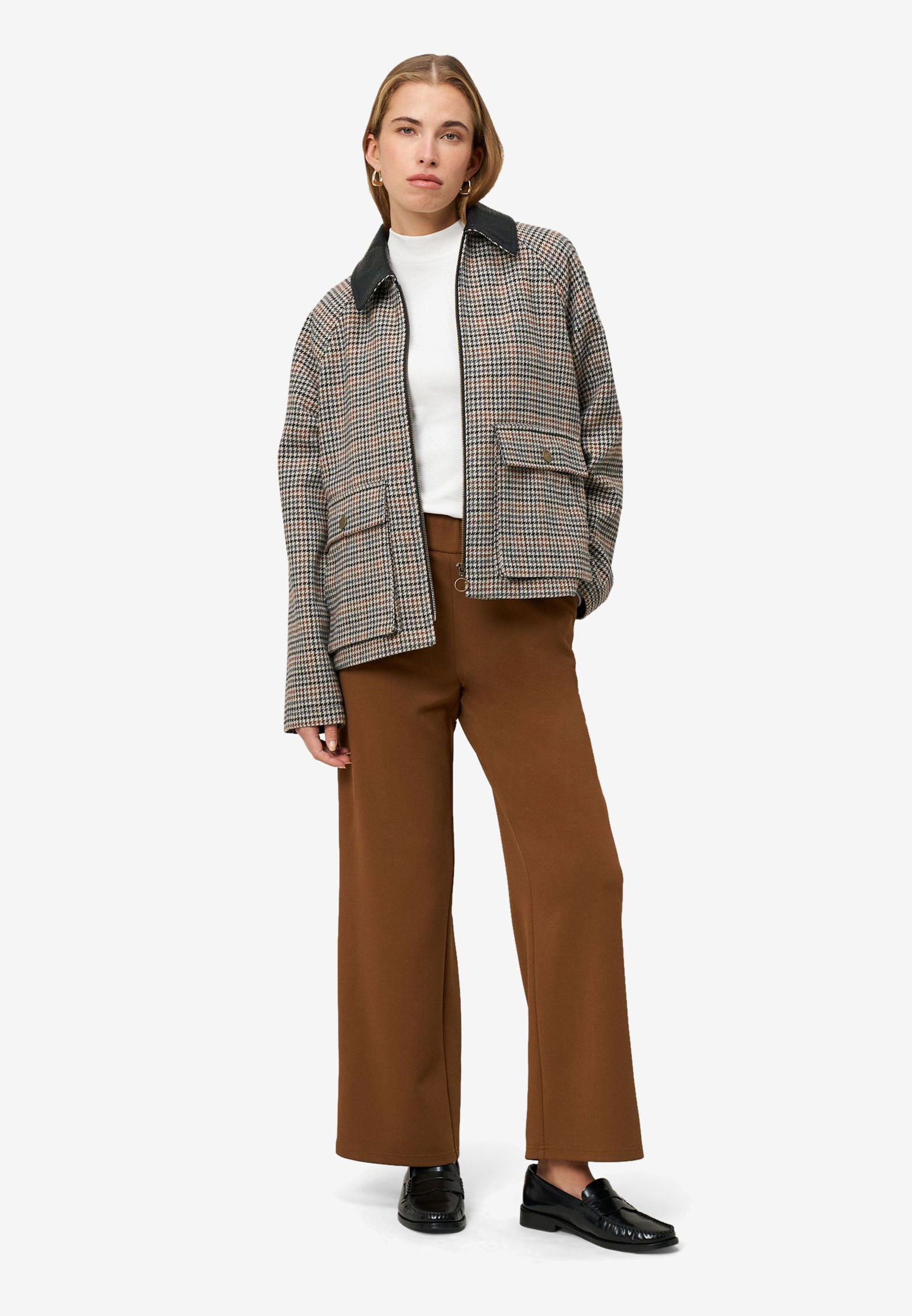 Zero |  Zero Stoffhose mit elastischem Bund | 34 | black beauty