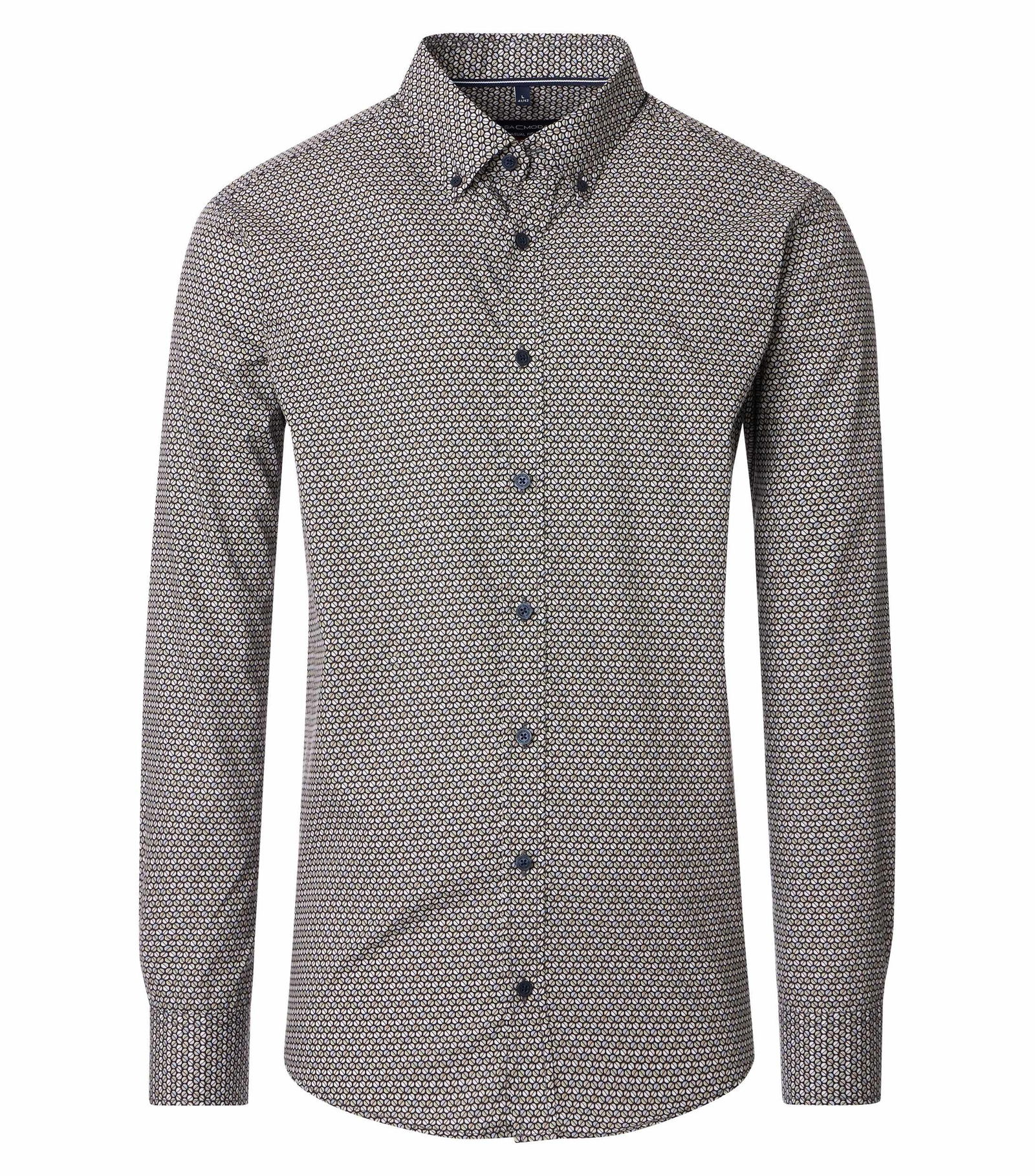 Casa Moda |  Casa Moda Hemd Regular Fit  | L | beige