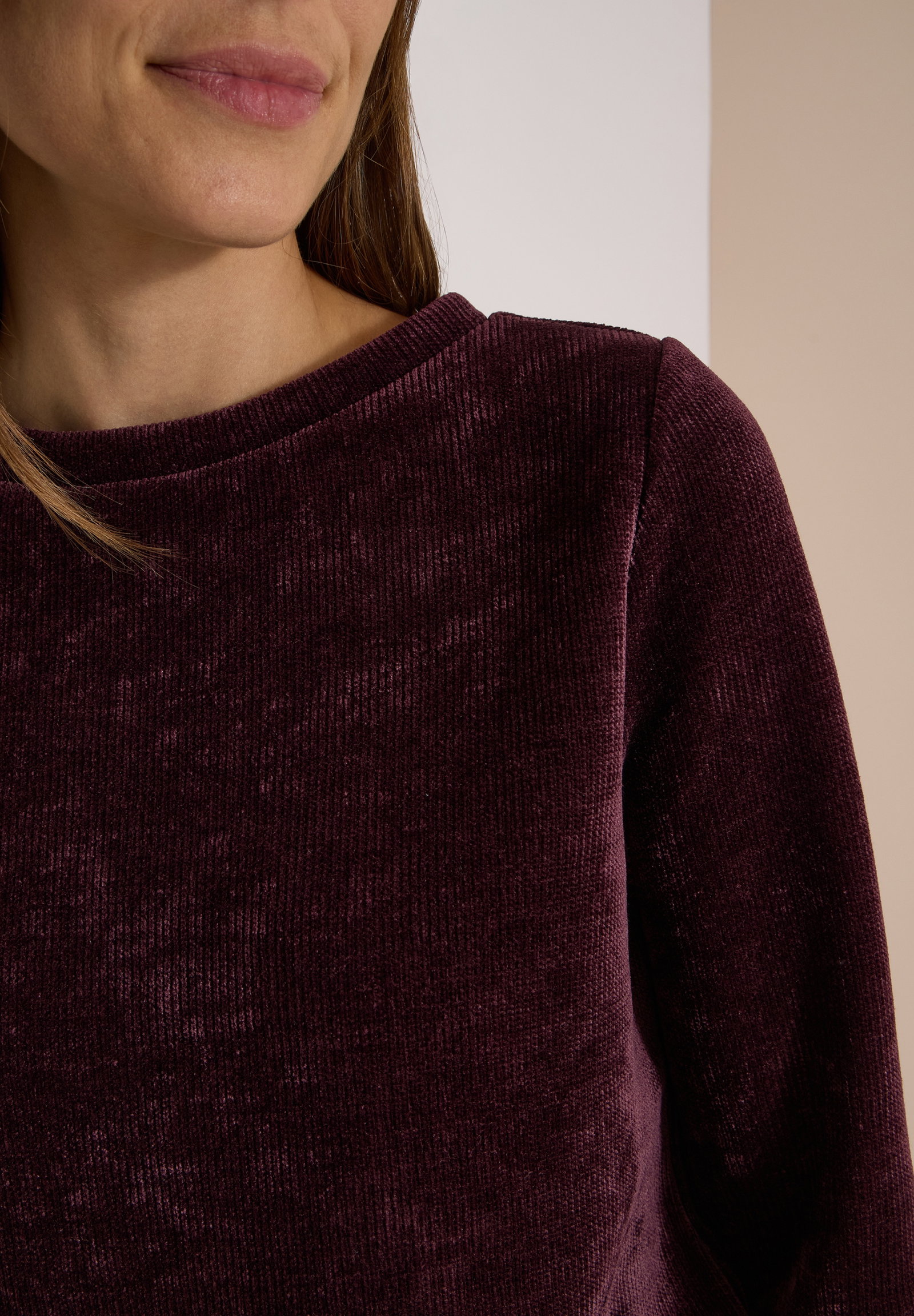 Soft Cord Shirt, berry red #7