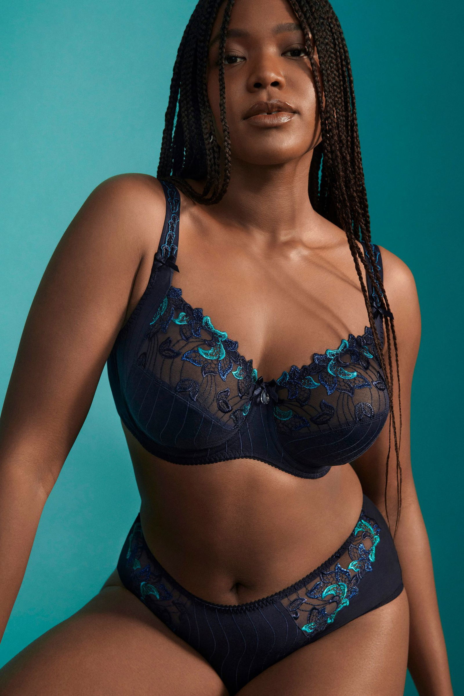 PrimaDonna | Prima Donna Slip "Deauville" | 44 | velvet blue