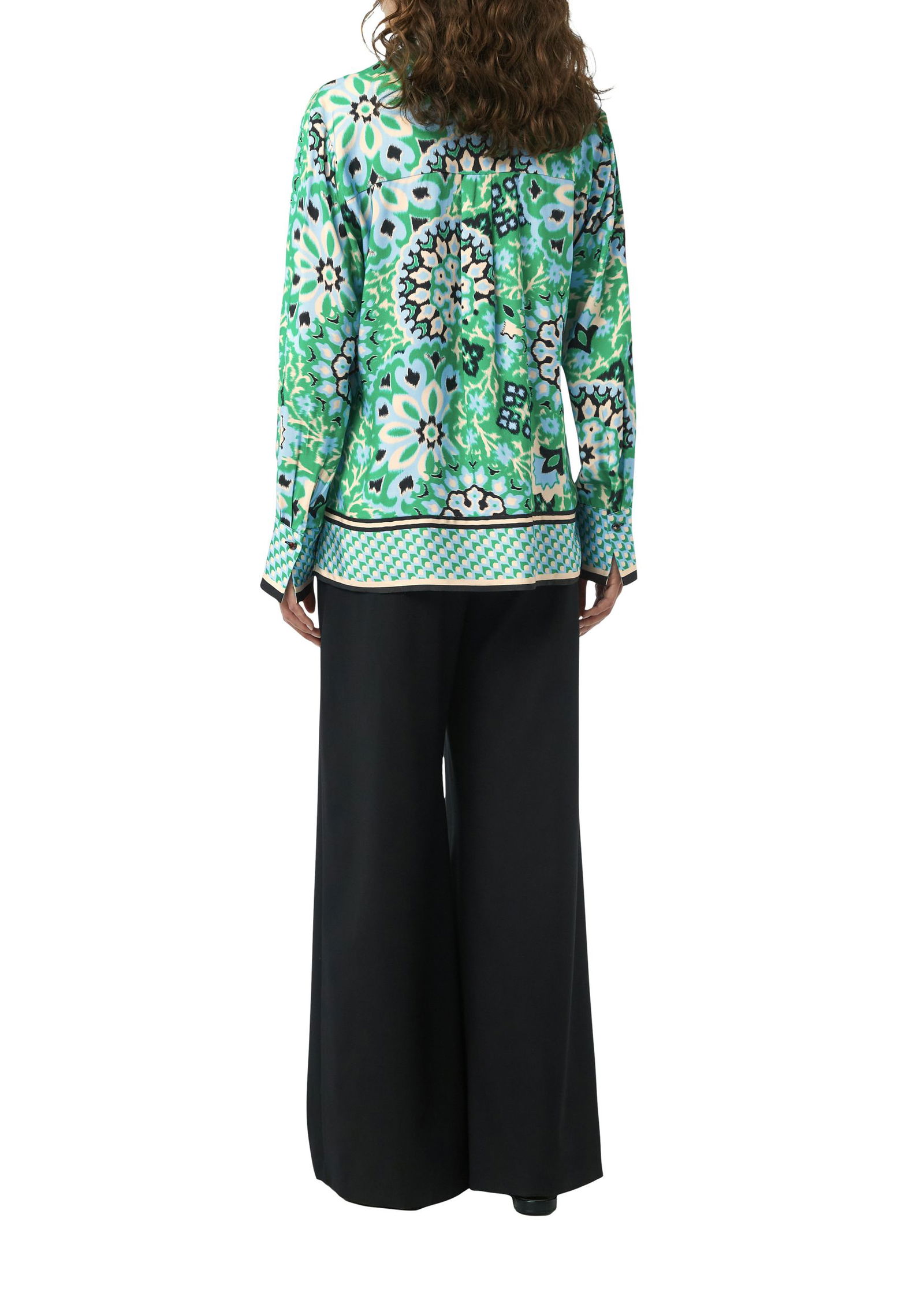 4a59742831d9677008797f79c2c56465 Comma |  Comma Druckbluse  | 38 | grün
