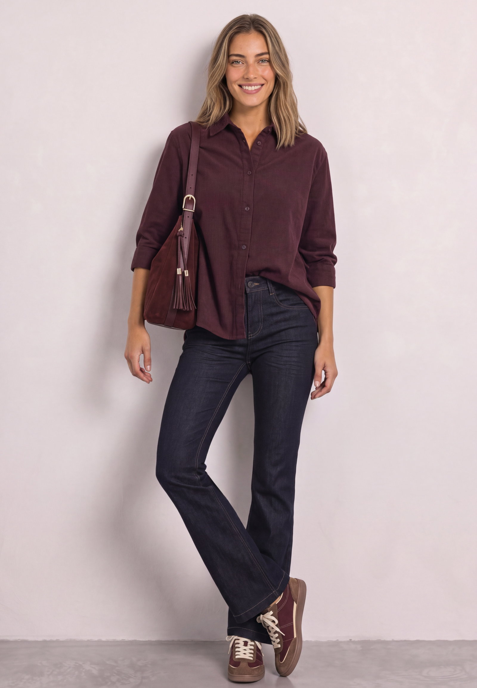 QR Style Blaire Bootcut,hw,rin, Rinse Soft Washed #5