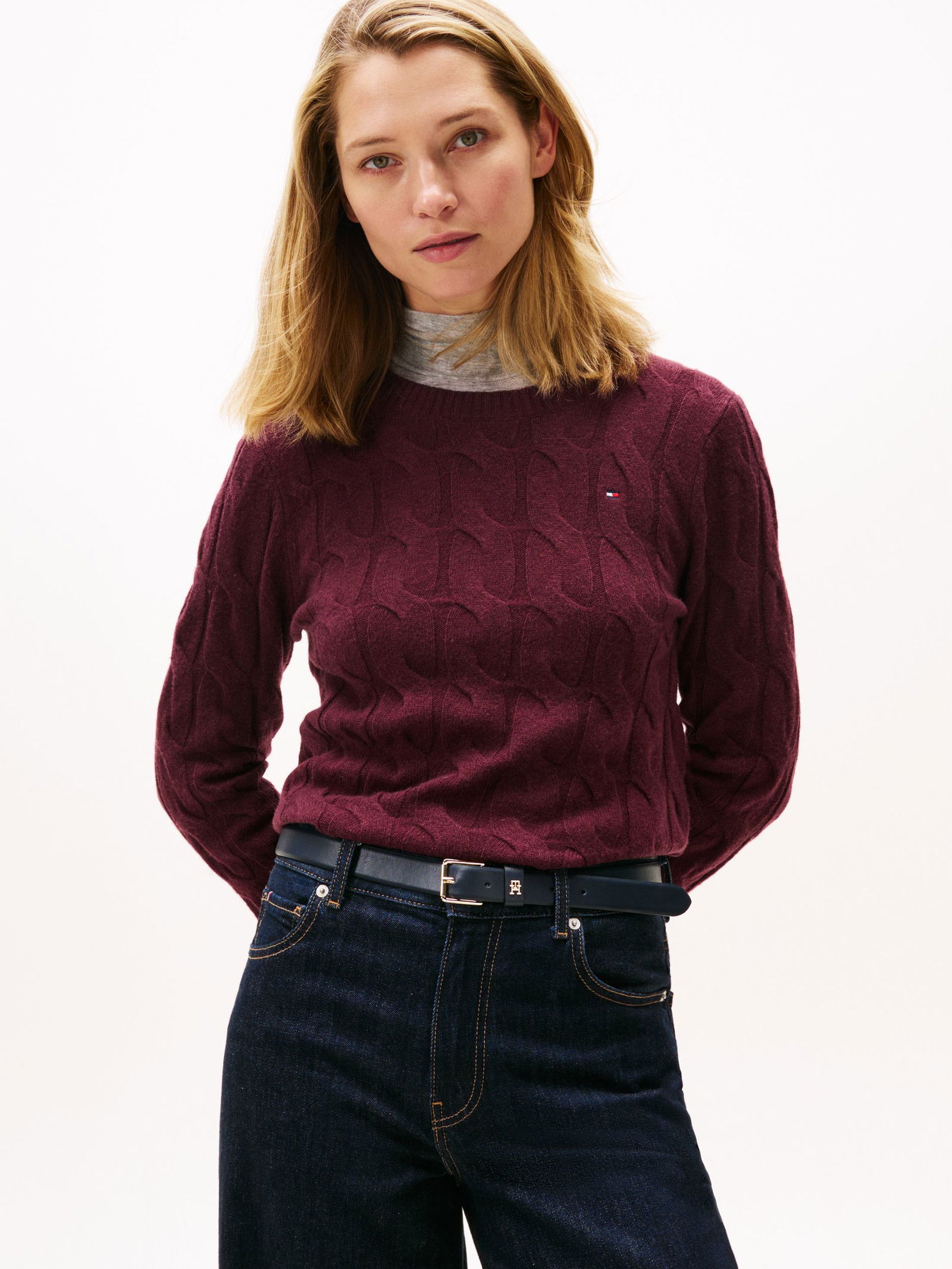 e93167affd0bea3d4aec185c345e477f Tommy Hilfiger |  Tommy Hilfiger Soft Strickpullover | XL | deep burgundy