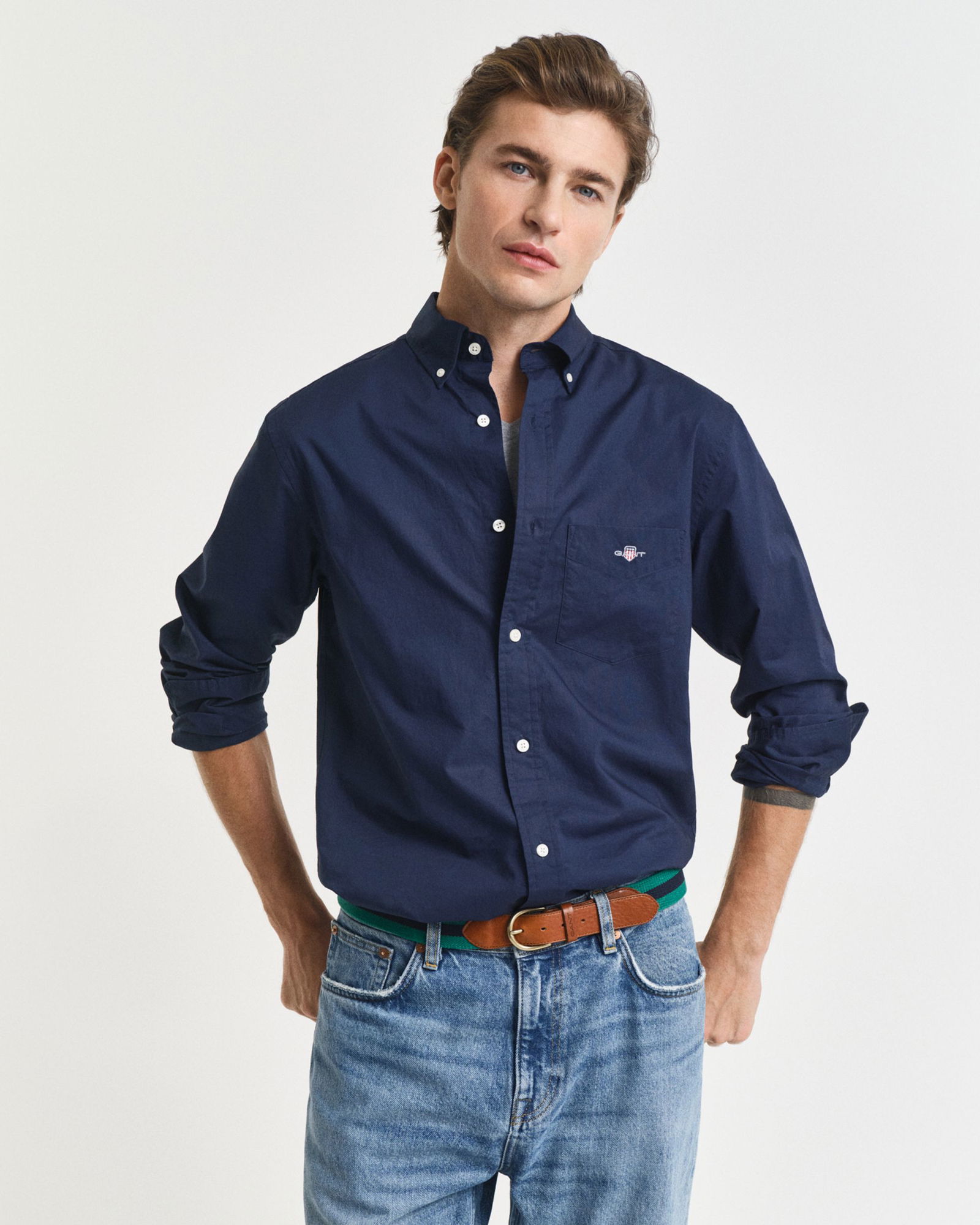Gant | Gant Classic Popeline Hemd | XXL | marine