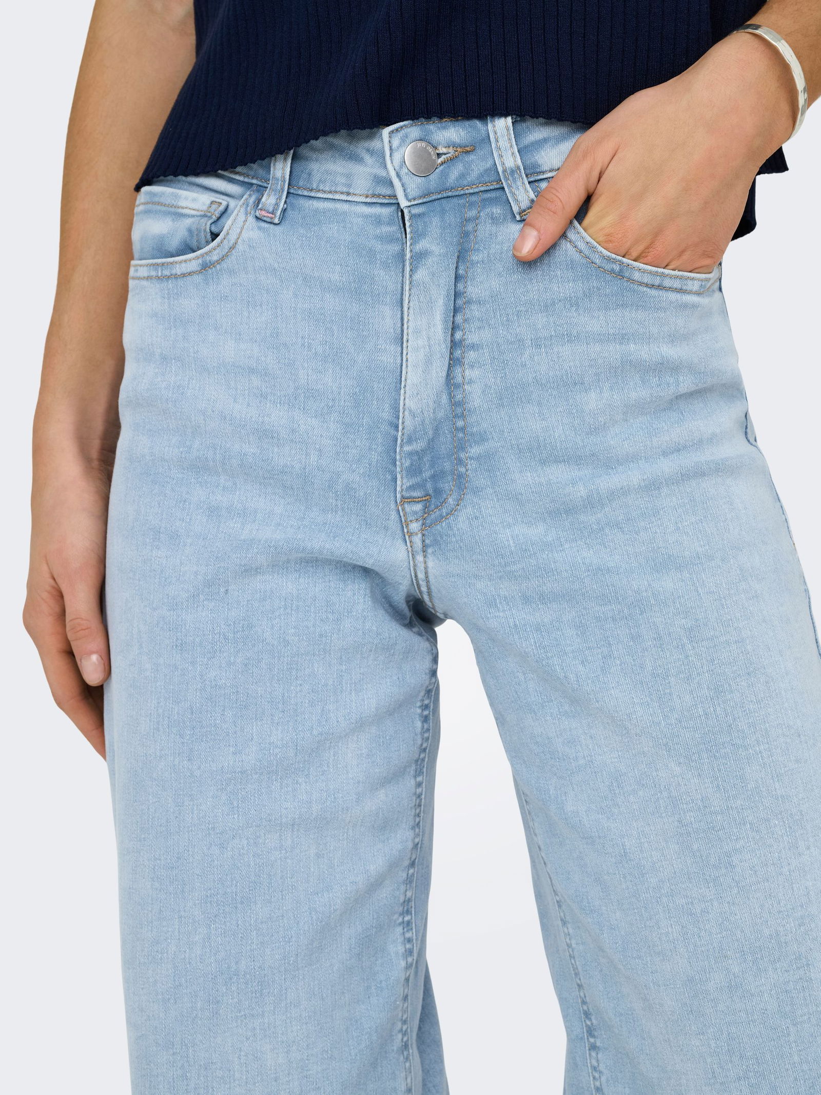 JDY |  JDY Schlaghose  | XL/32 | light blue denim