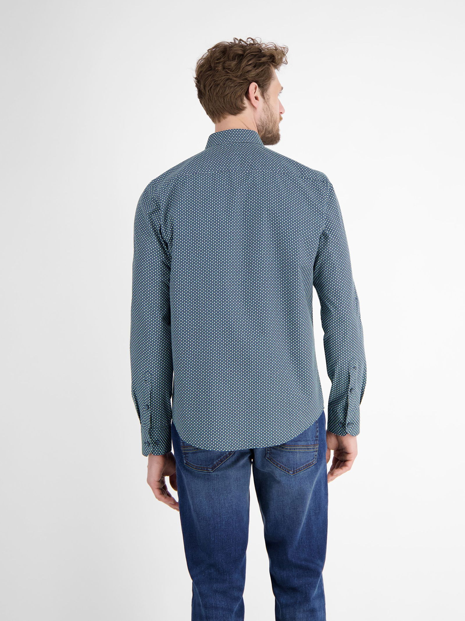  | HEMD 1/1 ARM, FJORD BLUE | XXL