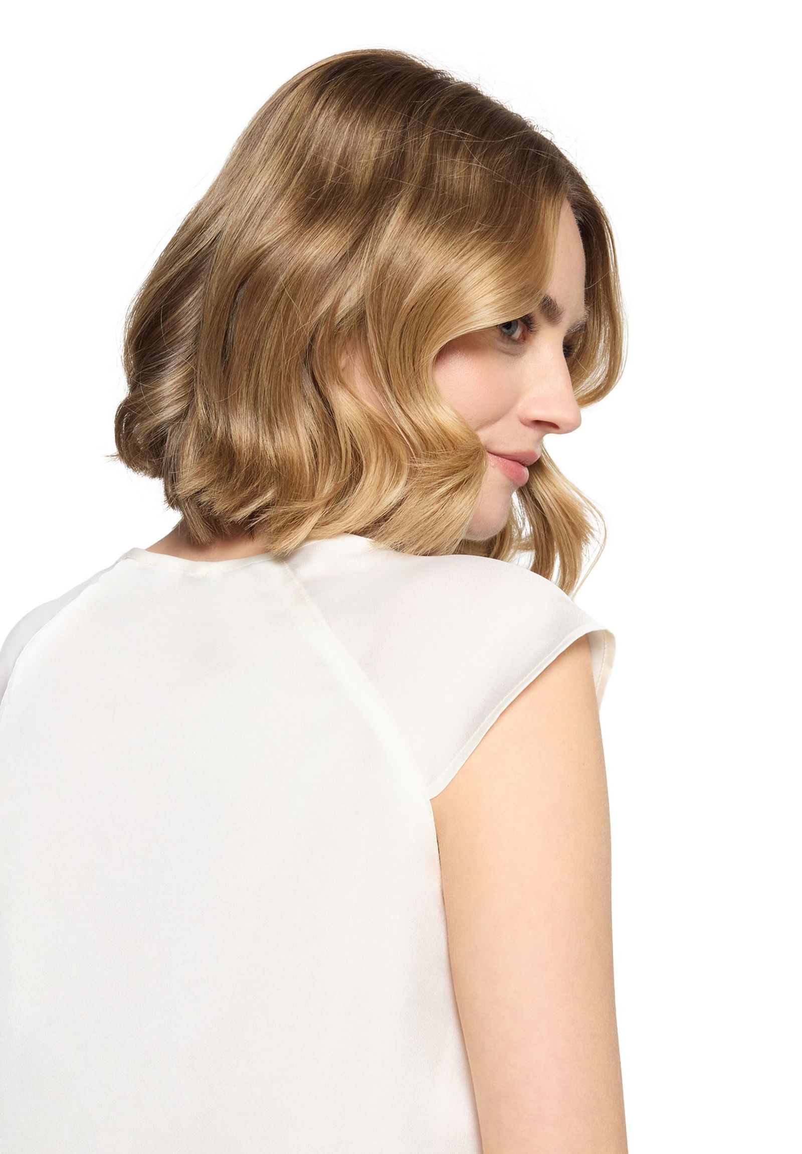 Vera Mont |  Satin-Bluse | 44 | rohweiß