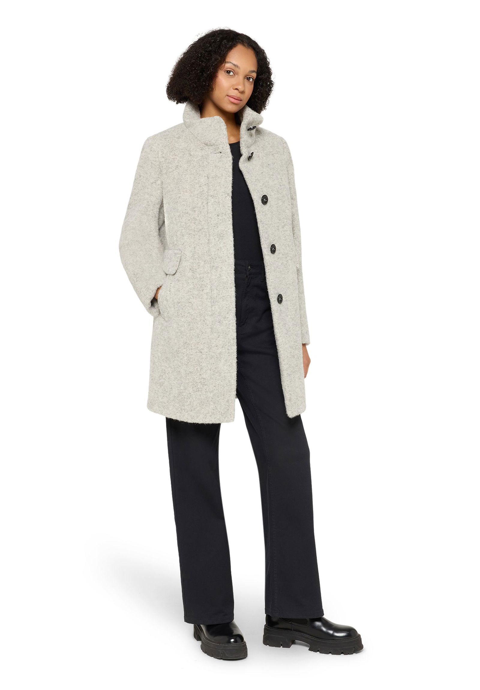 Saint Jacques | Saint Jacques Wolljacke | 36 | light silver melange