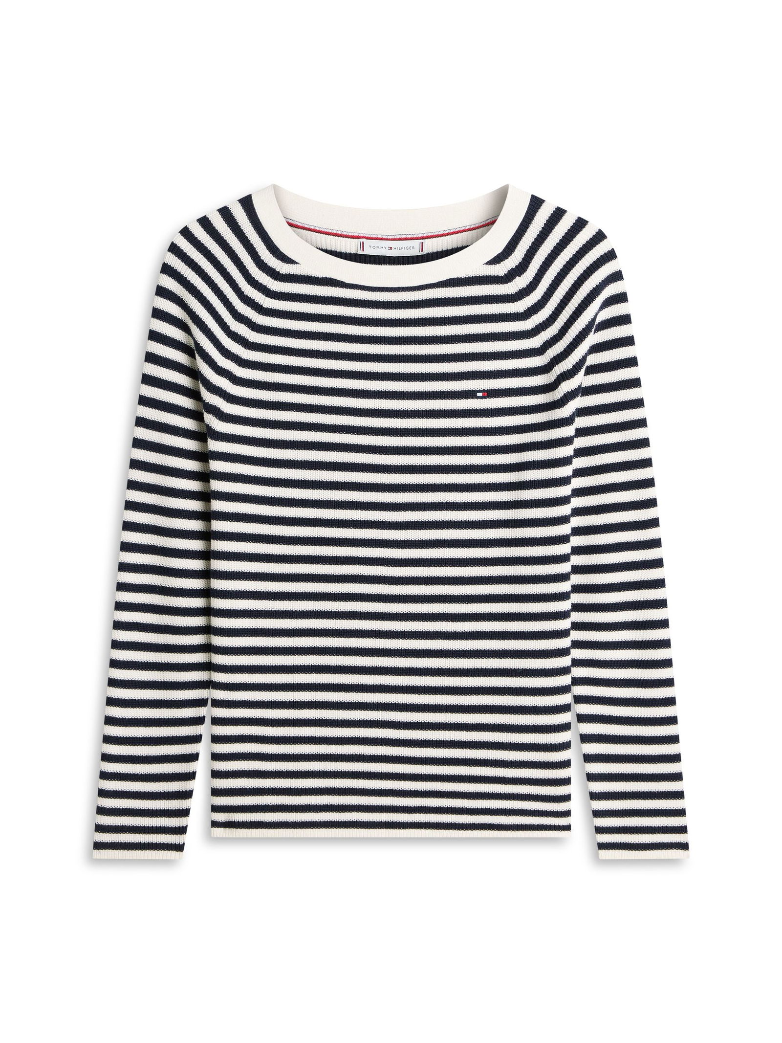 Tommy Hilfiger |  Tommy Hilfiger Longsleeve  | S | reg stp ancient white/ terra red