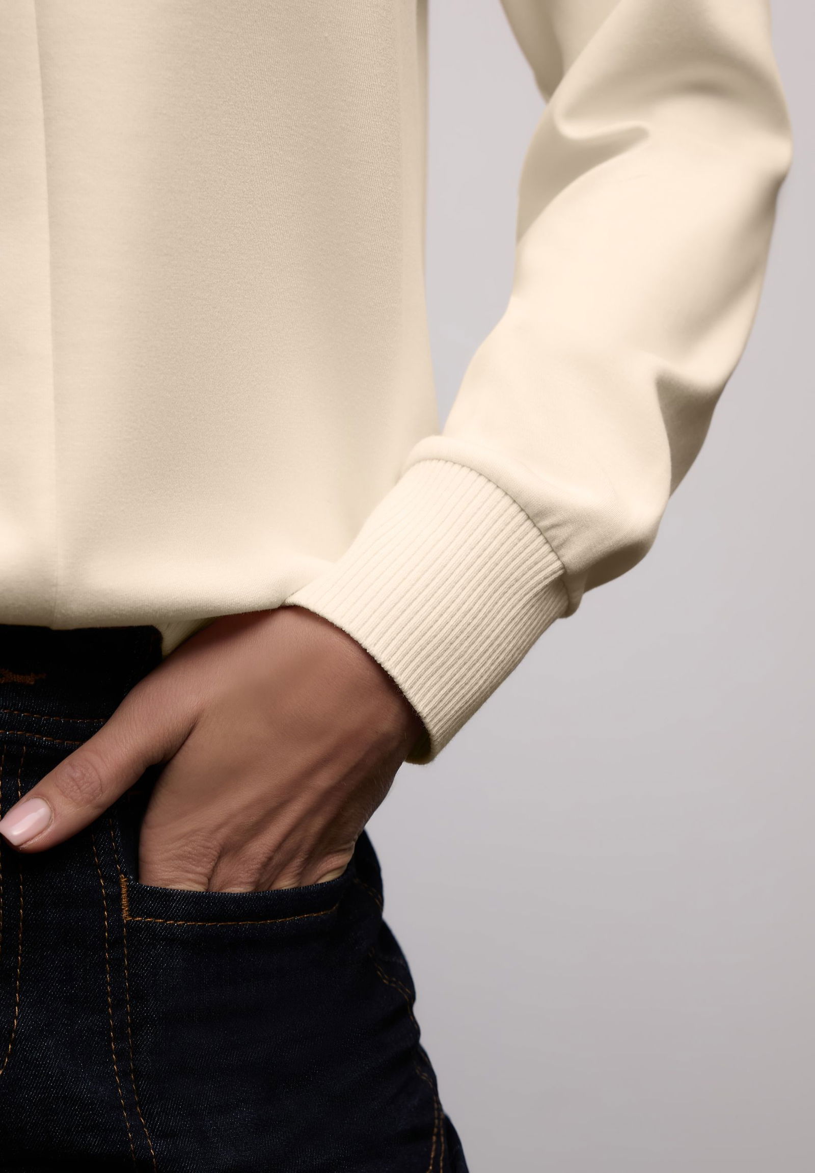 Street One |  Street One Sweatshirt  | 38 | soft beige