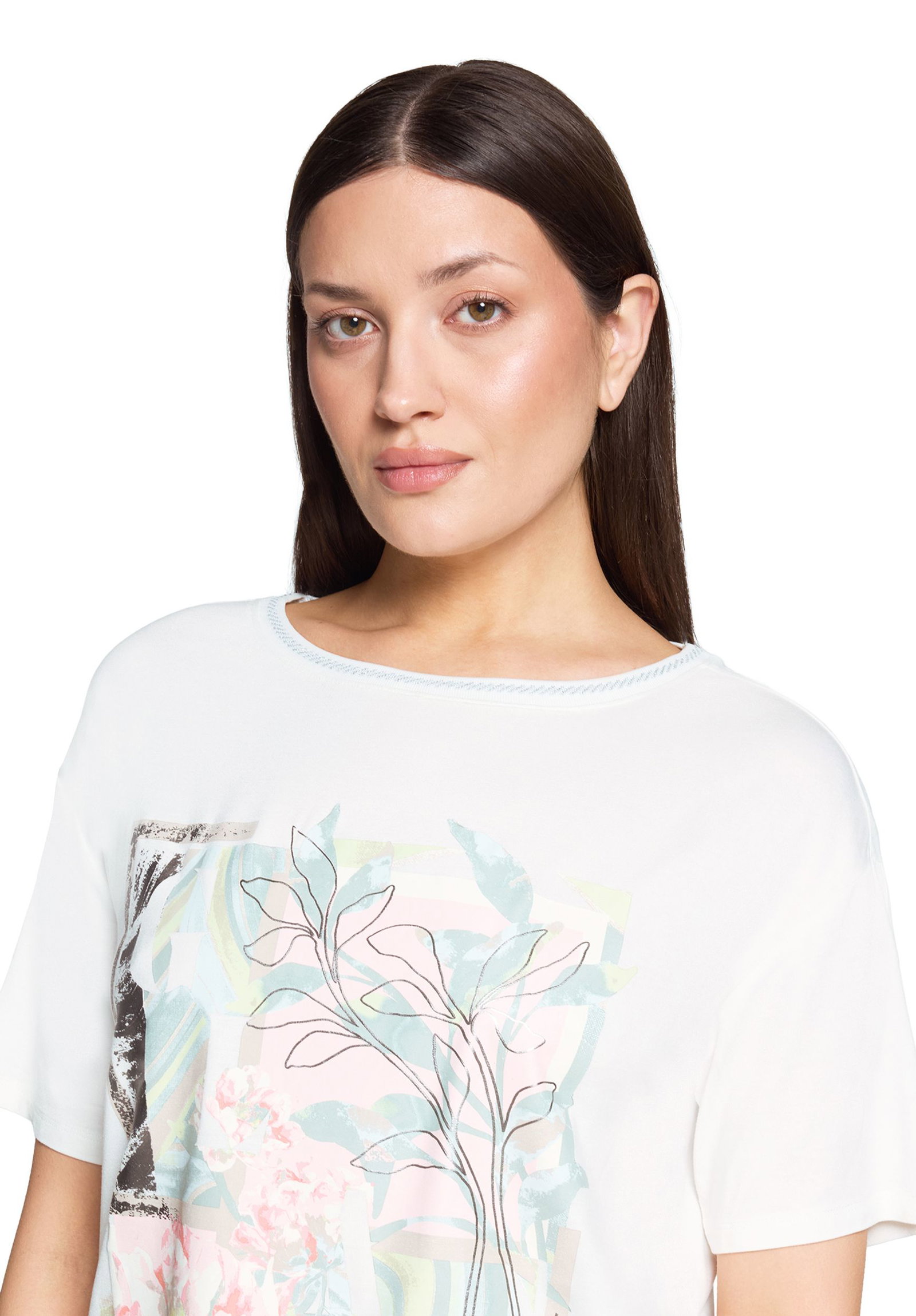 Betty Barclay |  Printshirt | 38 | patch cream/green