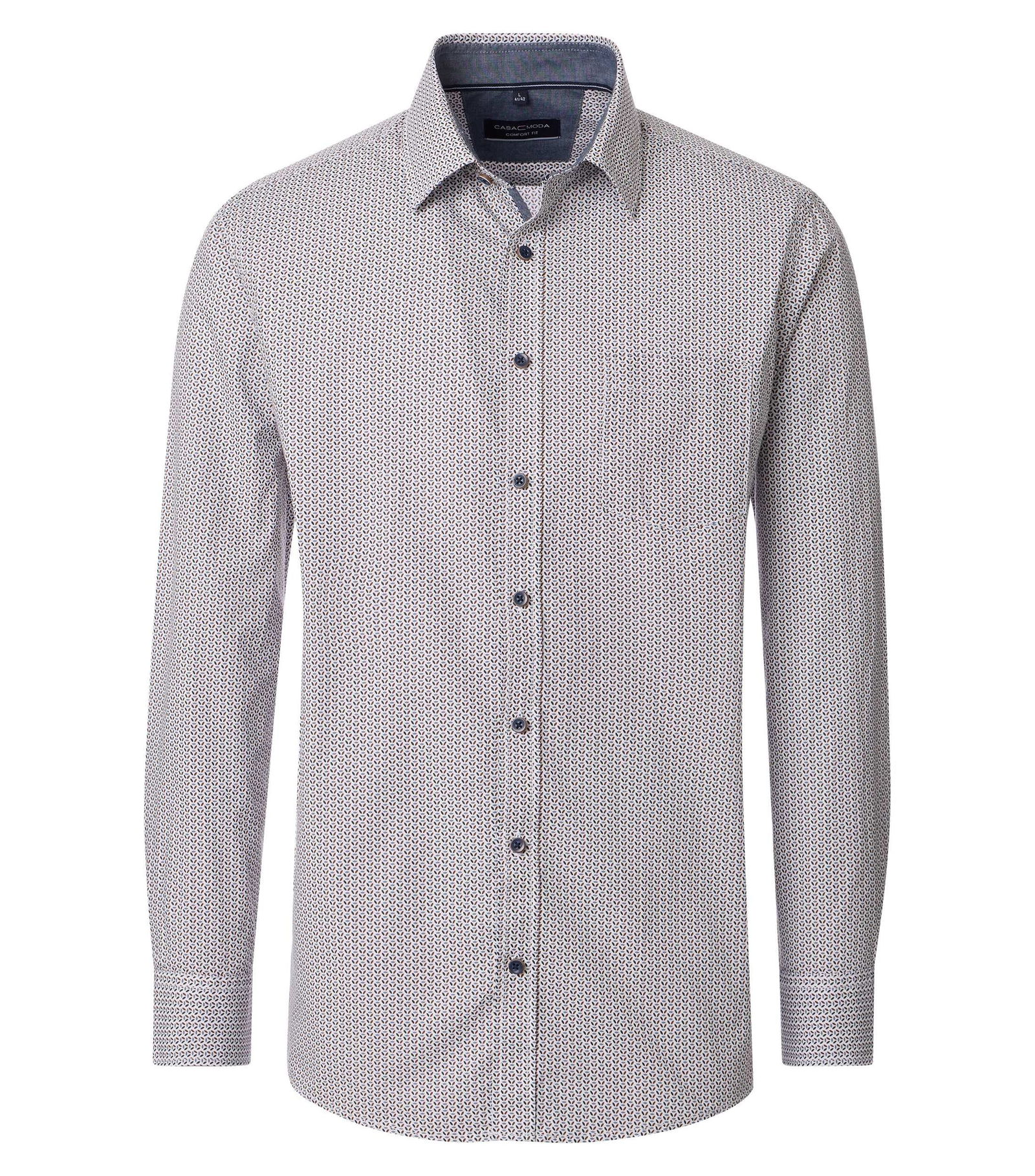 Casa Moda | Casa Moda Hemd Regular Fit | L | silber