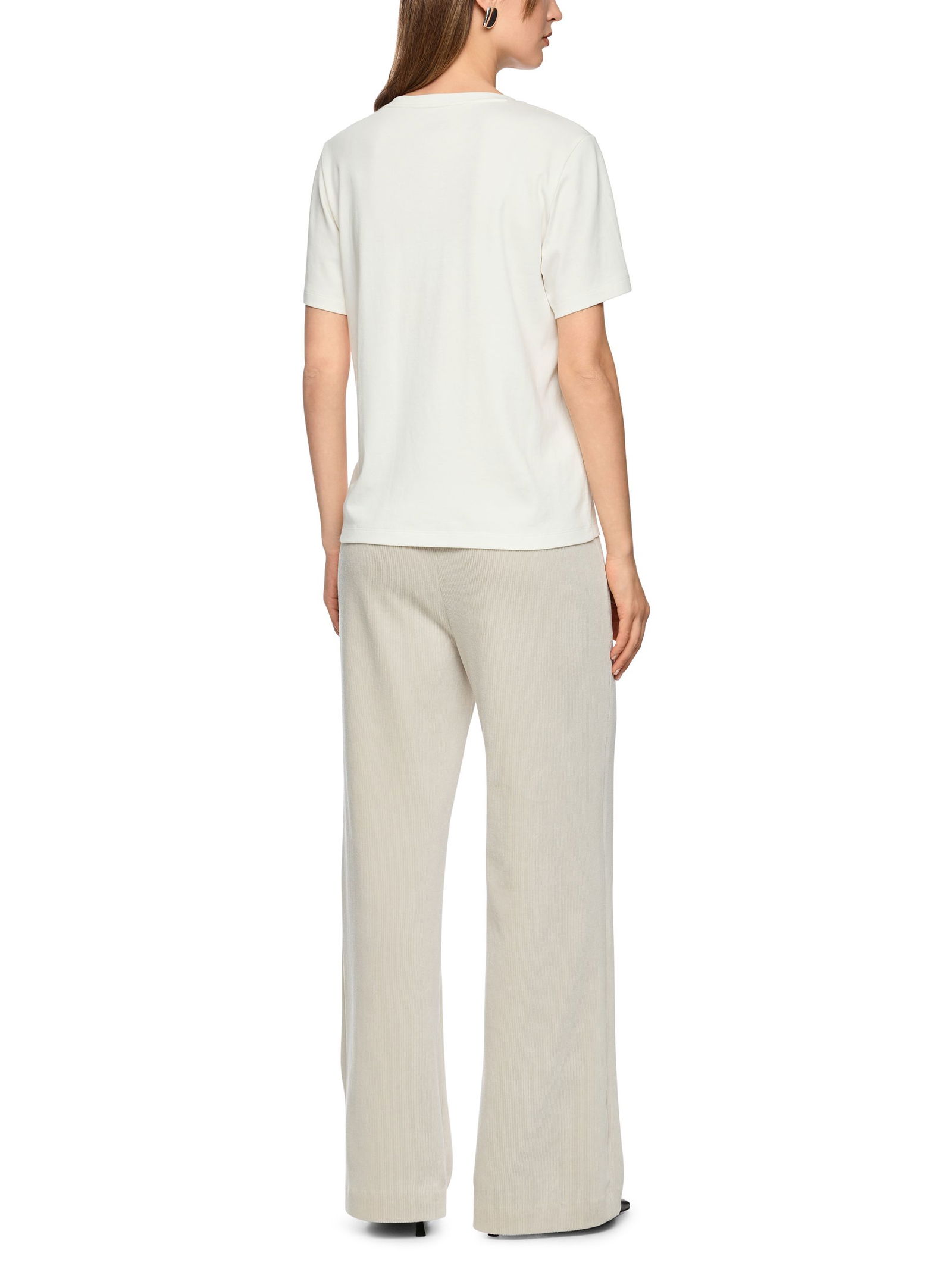 Marc Cain Collections | T-Shirt mit Panther-Print | 38 | off-white