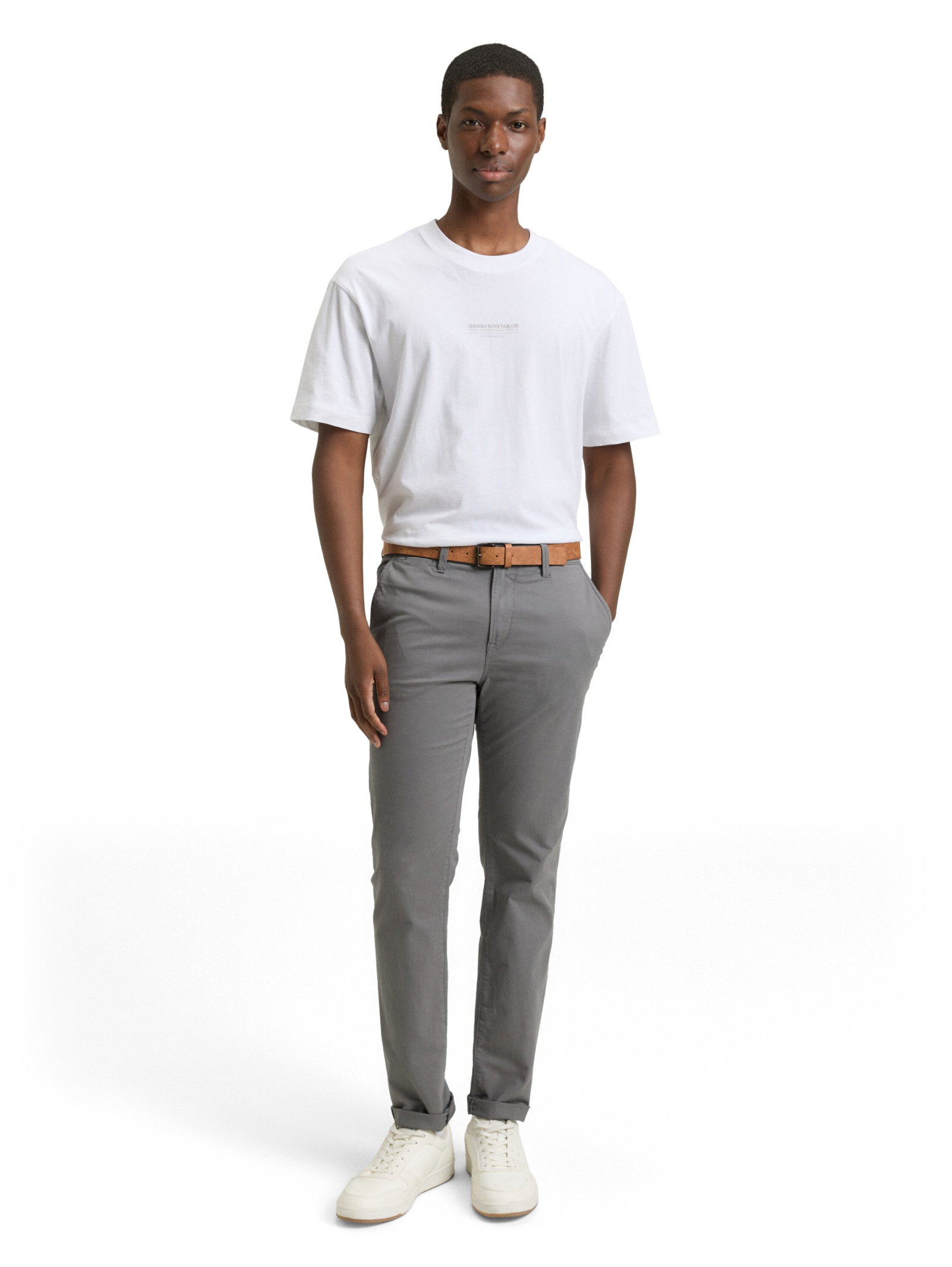 Slim Chino with belt, Castlerock Grey #6