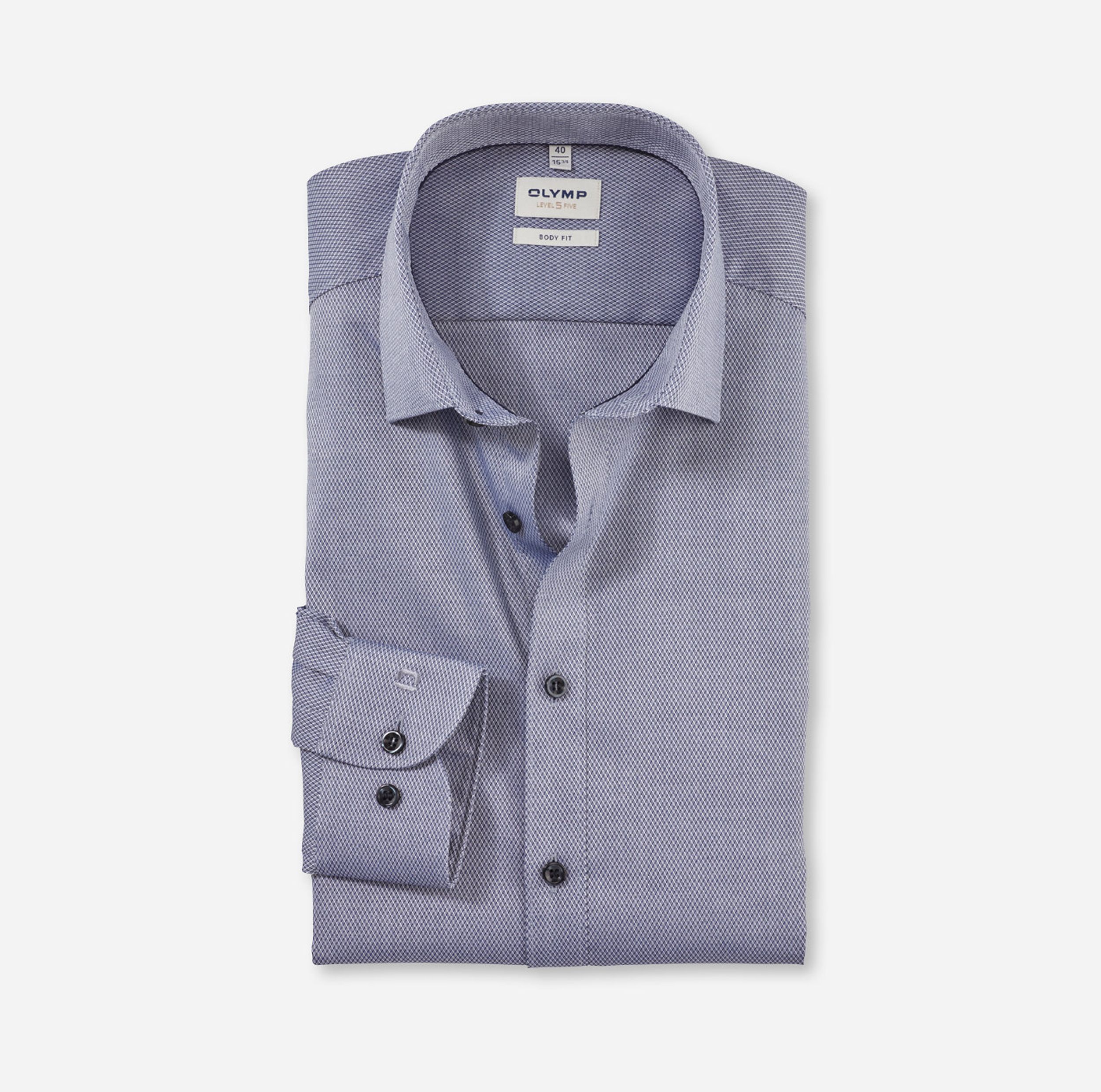 Olymp |  Olymp Hemd Slim Fit  | 44 | marine