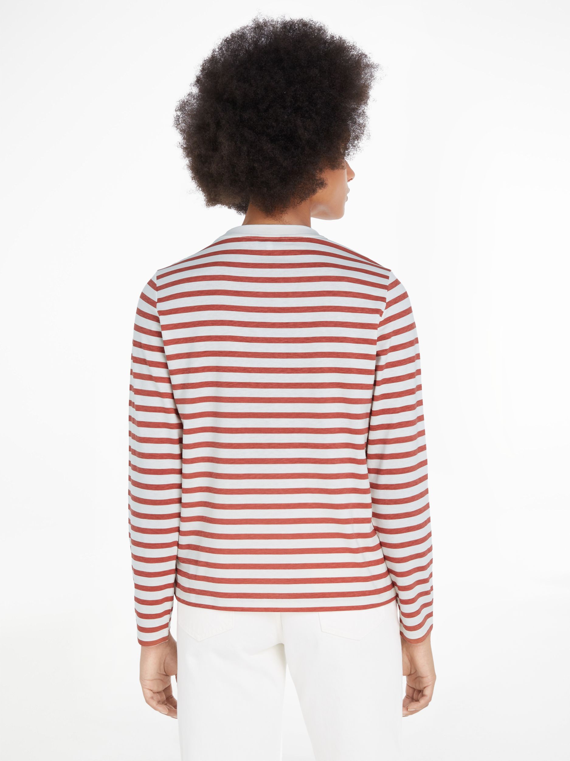 Tommy Hilfiger: MODERN REG STRIPE C-NK LS