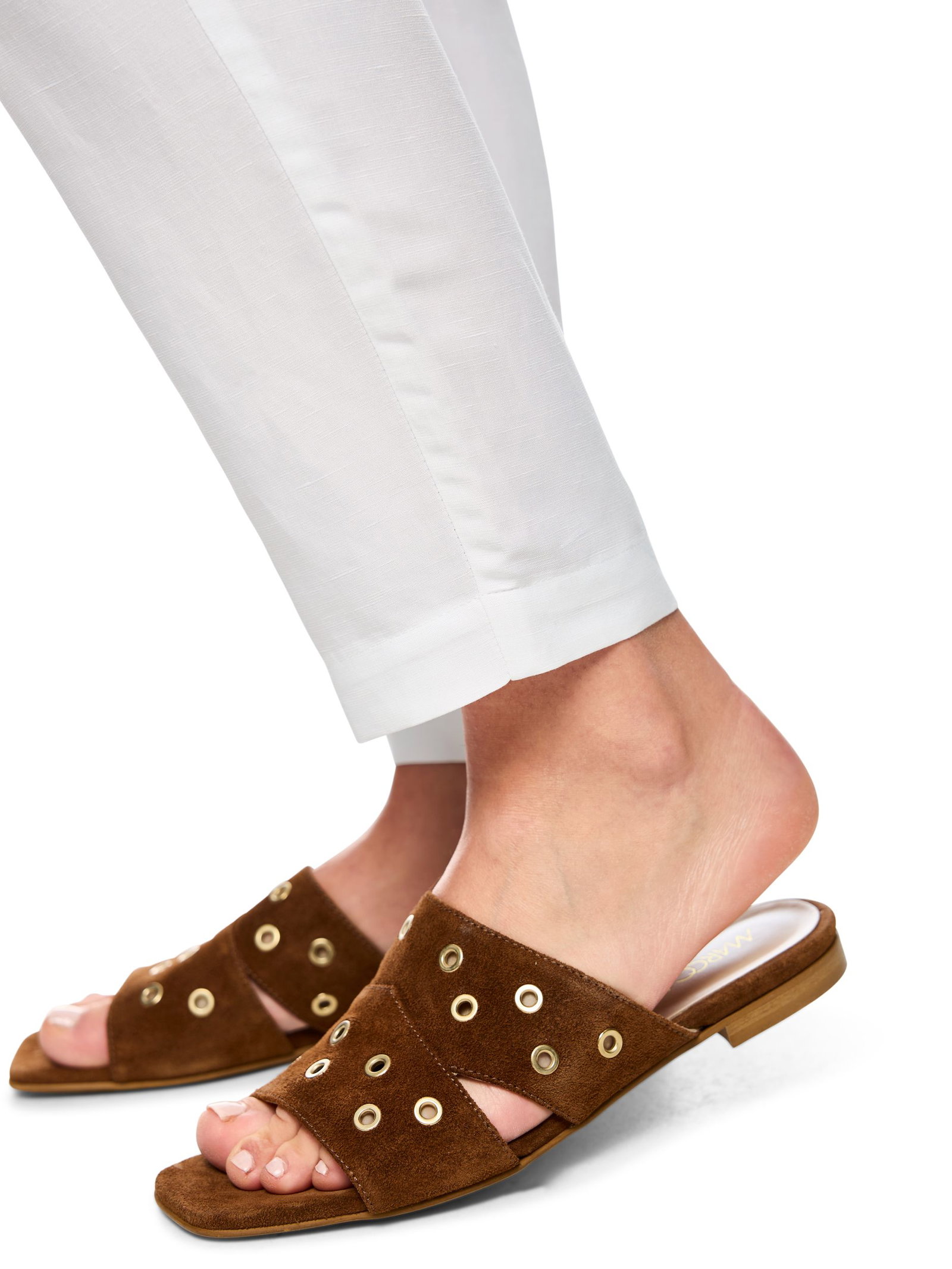 Marc Cain Pants |  Marc Cain Pants Leinenhose  | 42 | white