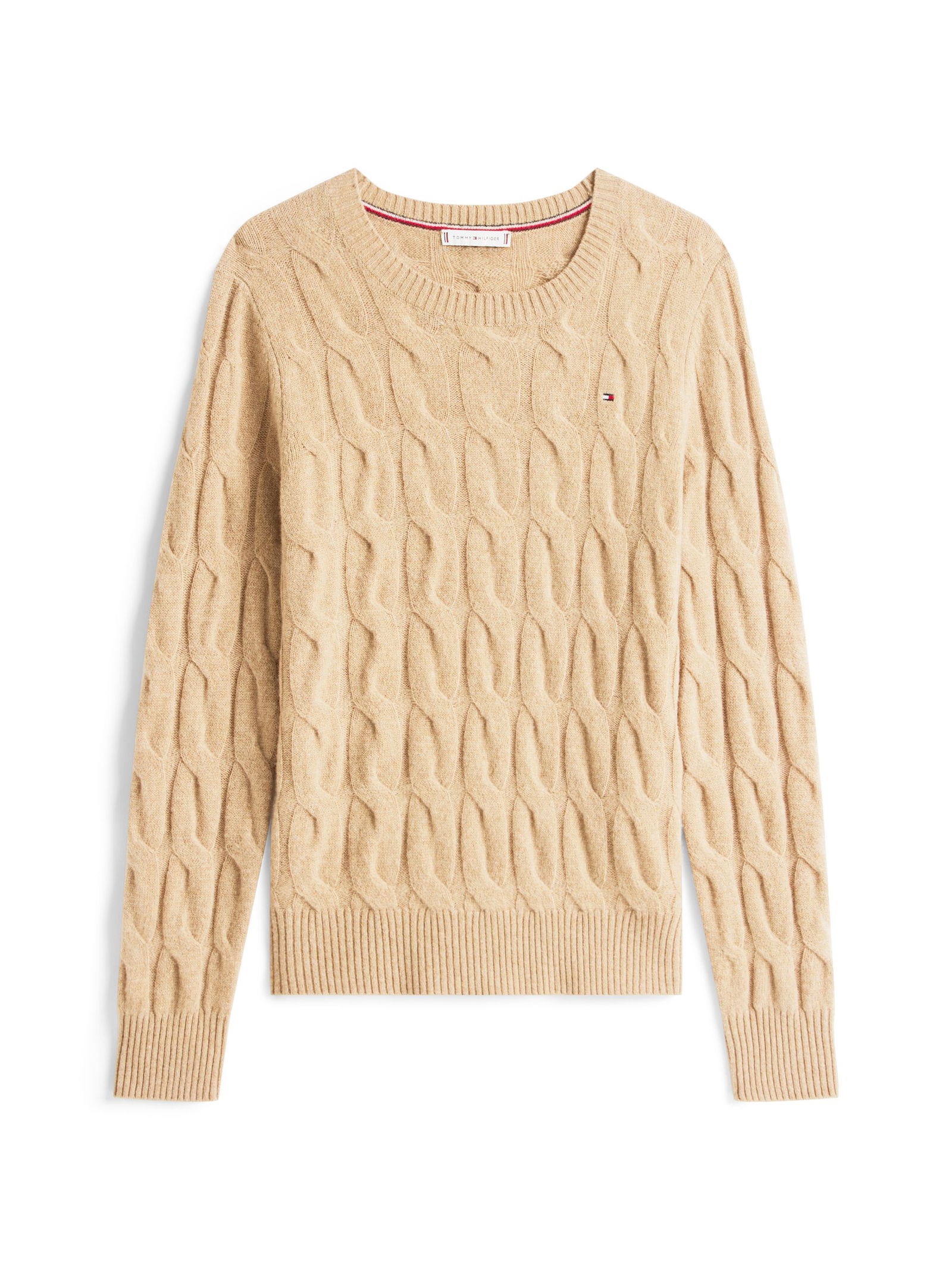 Tommy Hilfiger | Tommy Hilfiger Soft Strickpullover | L | safari canvas heather