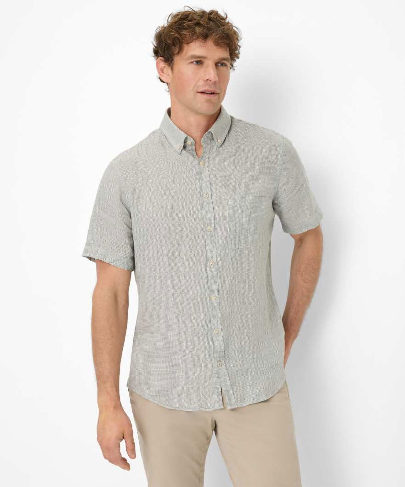 Brax |  Brax Hemd Regular Fit  | XL | sage