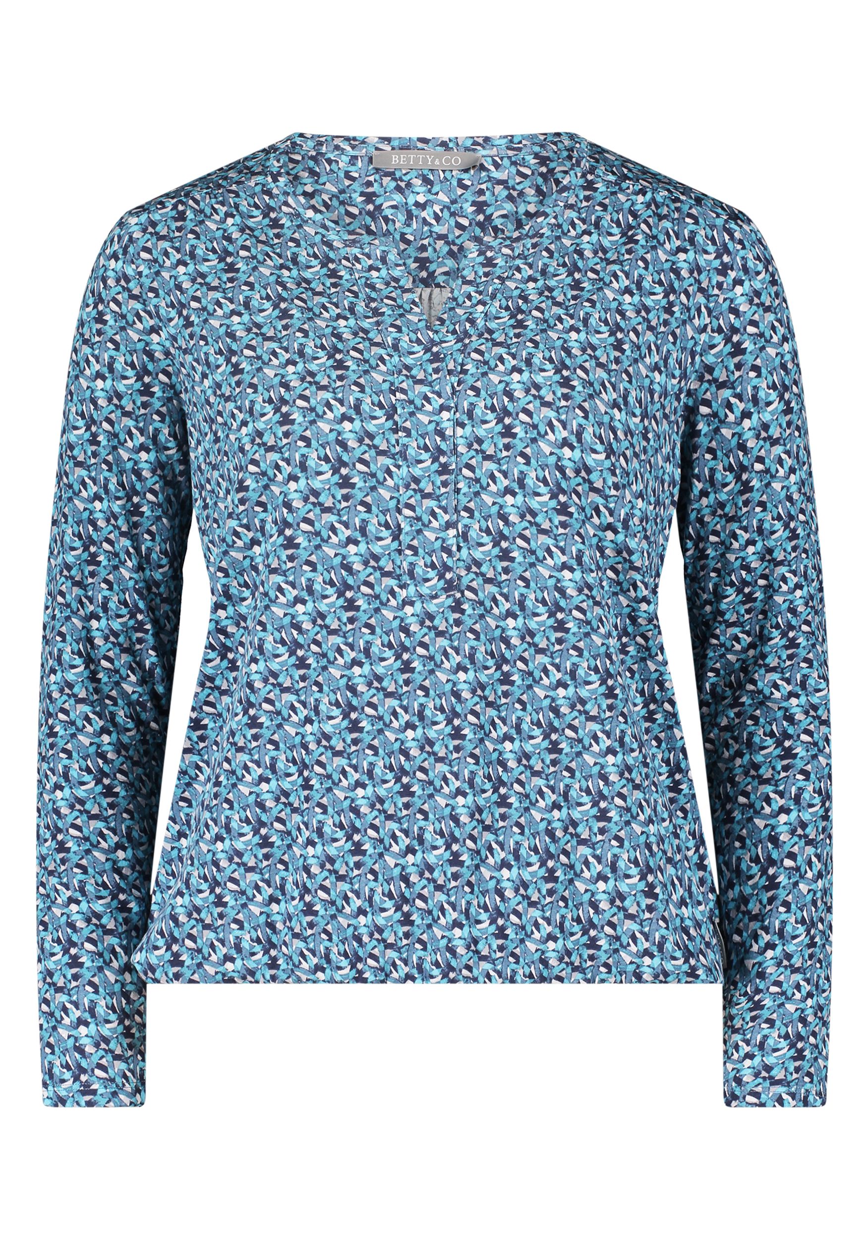 Betty & CO |  Betty & CO Longsleeve  | XL | dunkelblau/grau