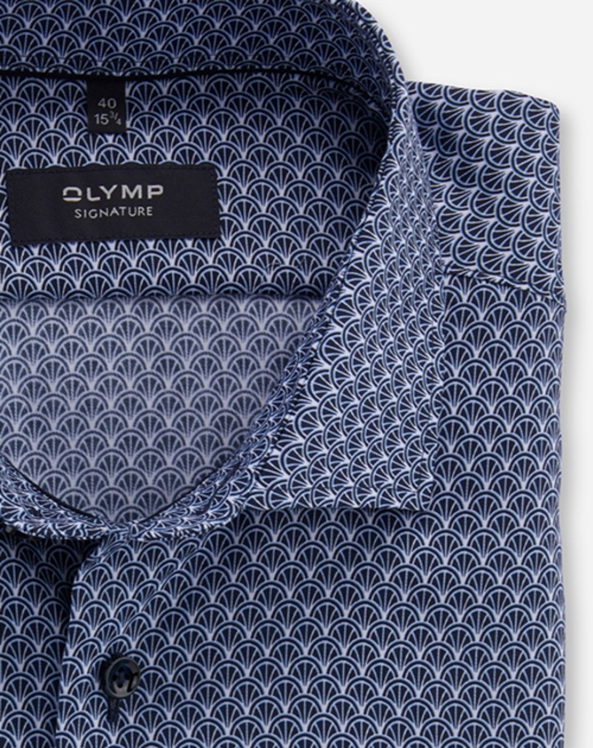 OLYMP Signature |  Olymp Signature Hemd Tailored Fit | 45 | nachtblau