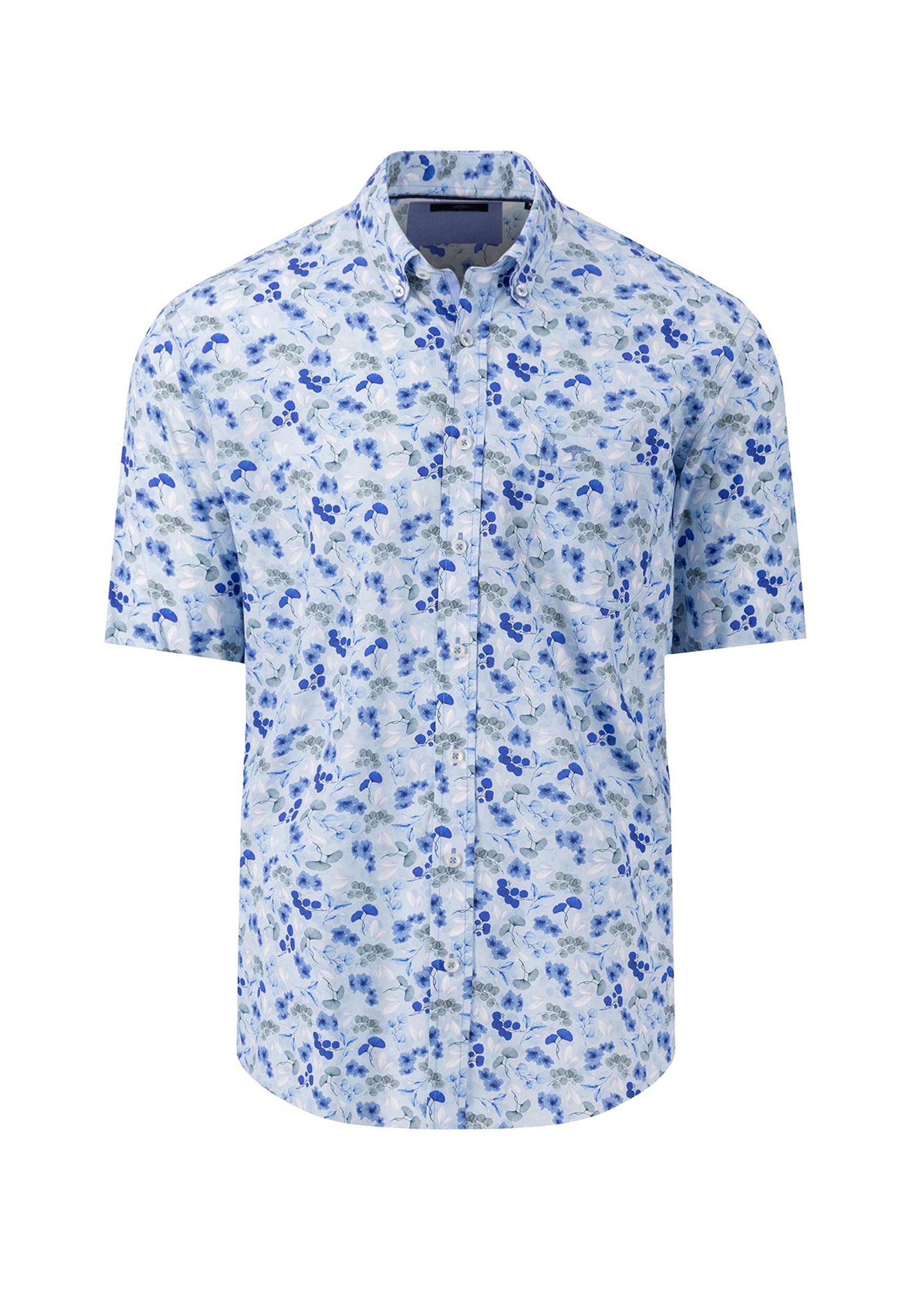 Fynch Hatton |  Fynch Hatton Hemd Regular Fit  | 3XL | summer breeze