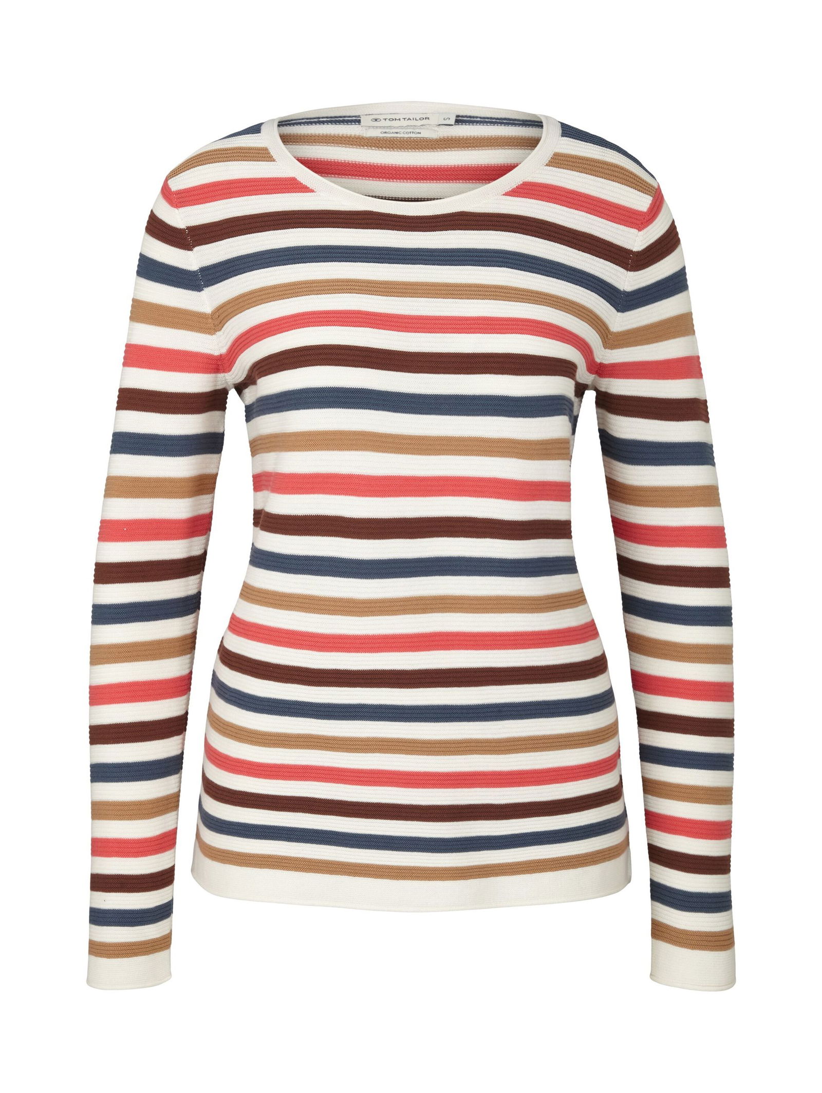 Tom Tailor |  Tom Tailor Pullover  | S | pink multicolor stripe