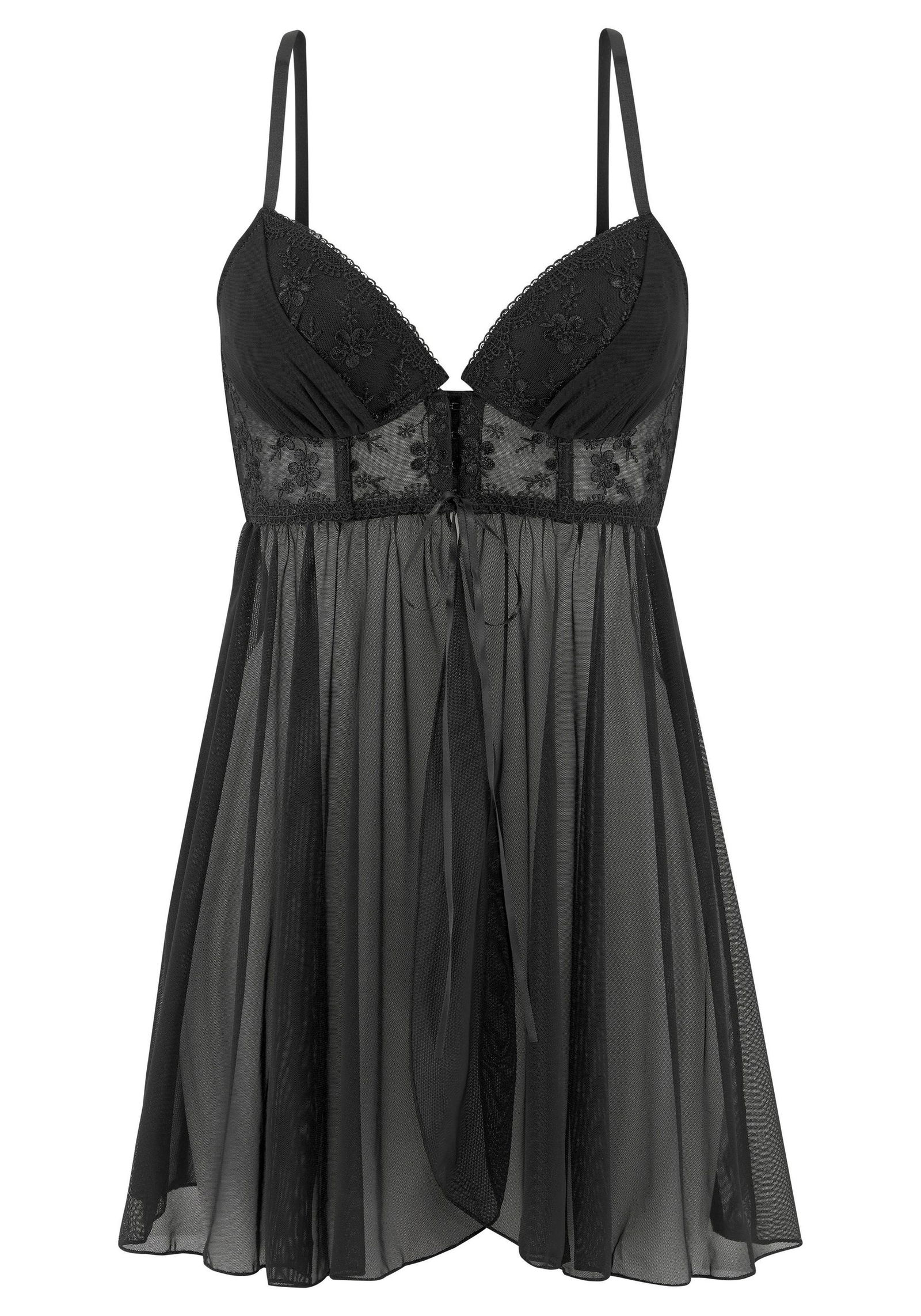 Lascana |  LASCANA Negligeé | 70/B | black