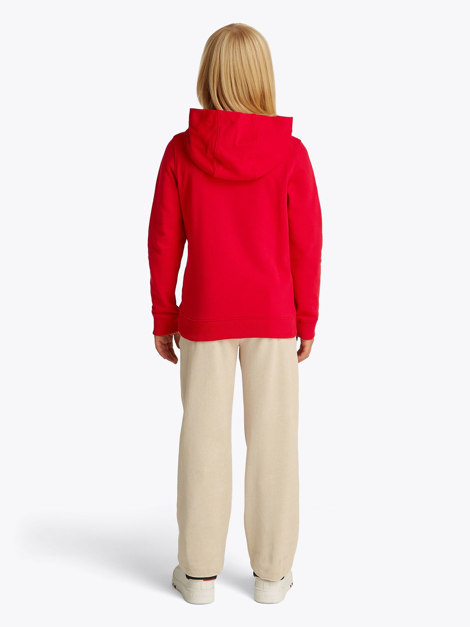 Tommy Hilfiger |  U CORP LOGO ESS HOODIE | 140 | primary red