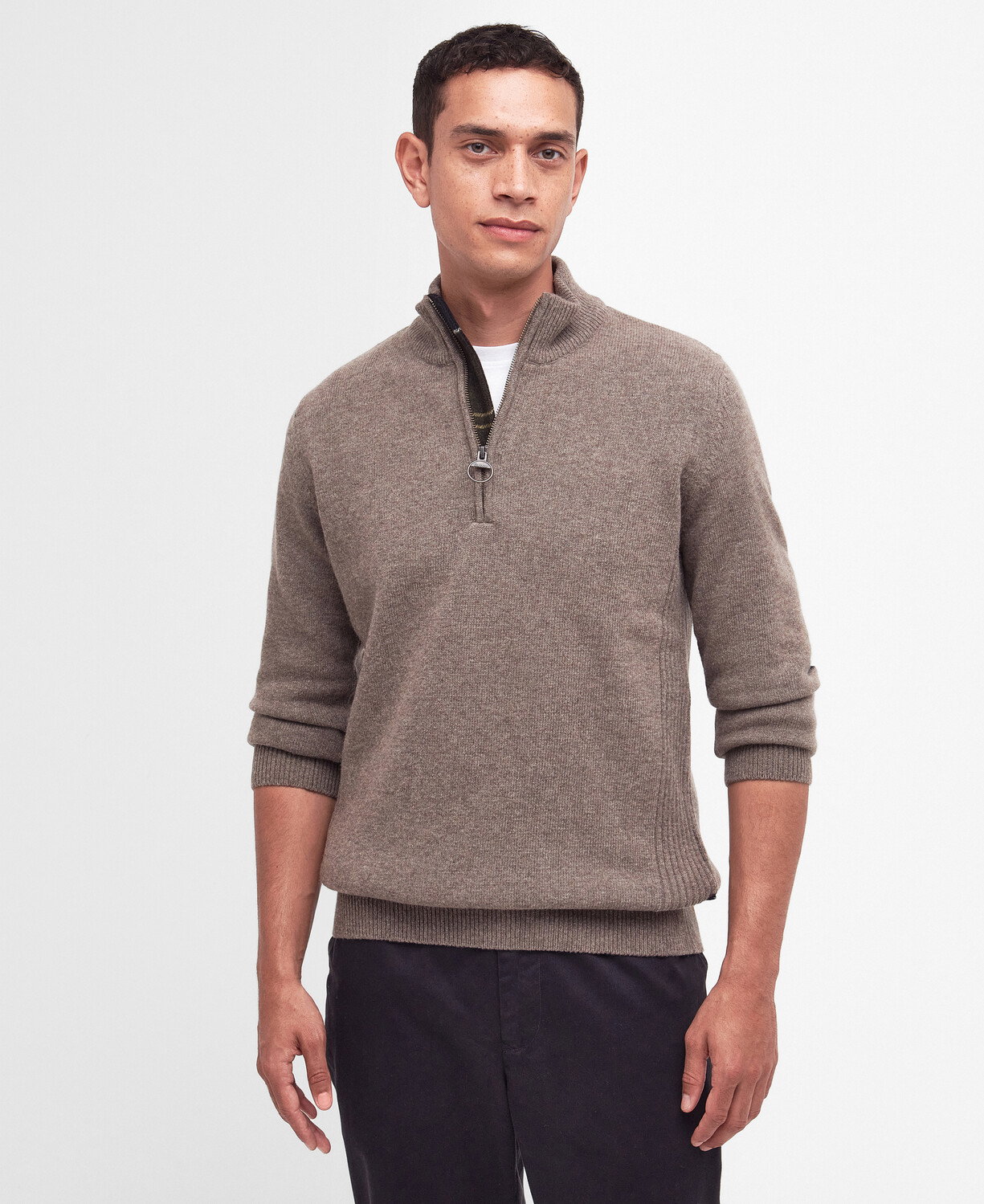 Barbour Pullover Holden Half Zip aus Lammwolle #1