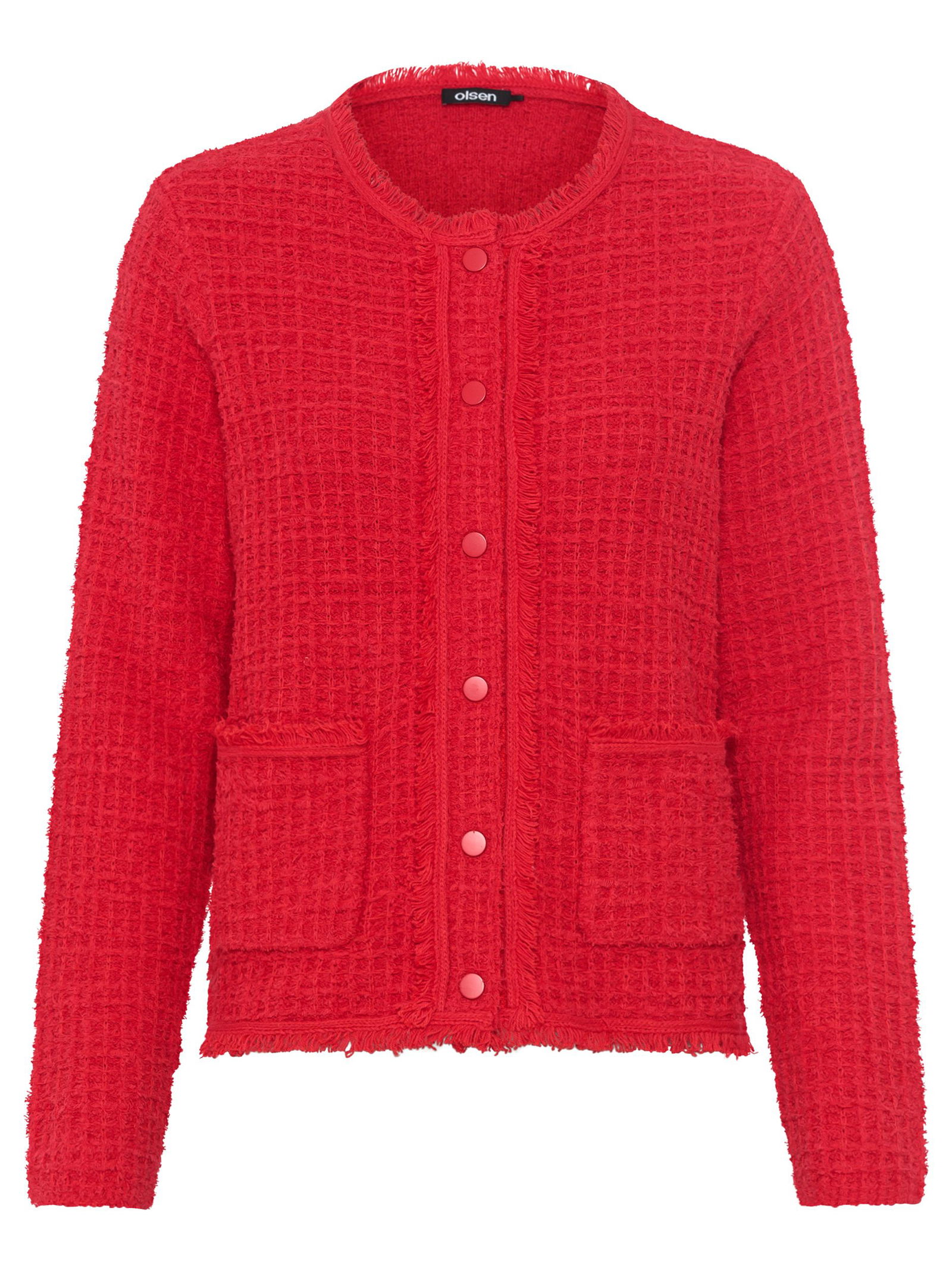 Olsen |  Olsen Strickjacke | Cardigan  | 40 | red rose