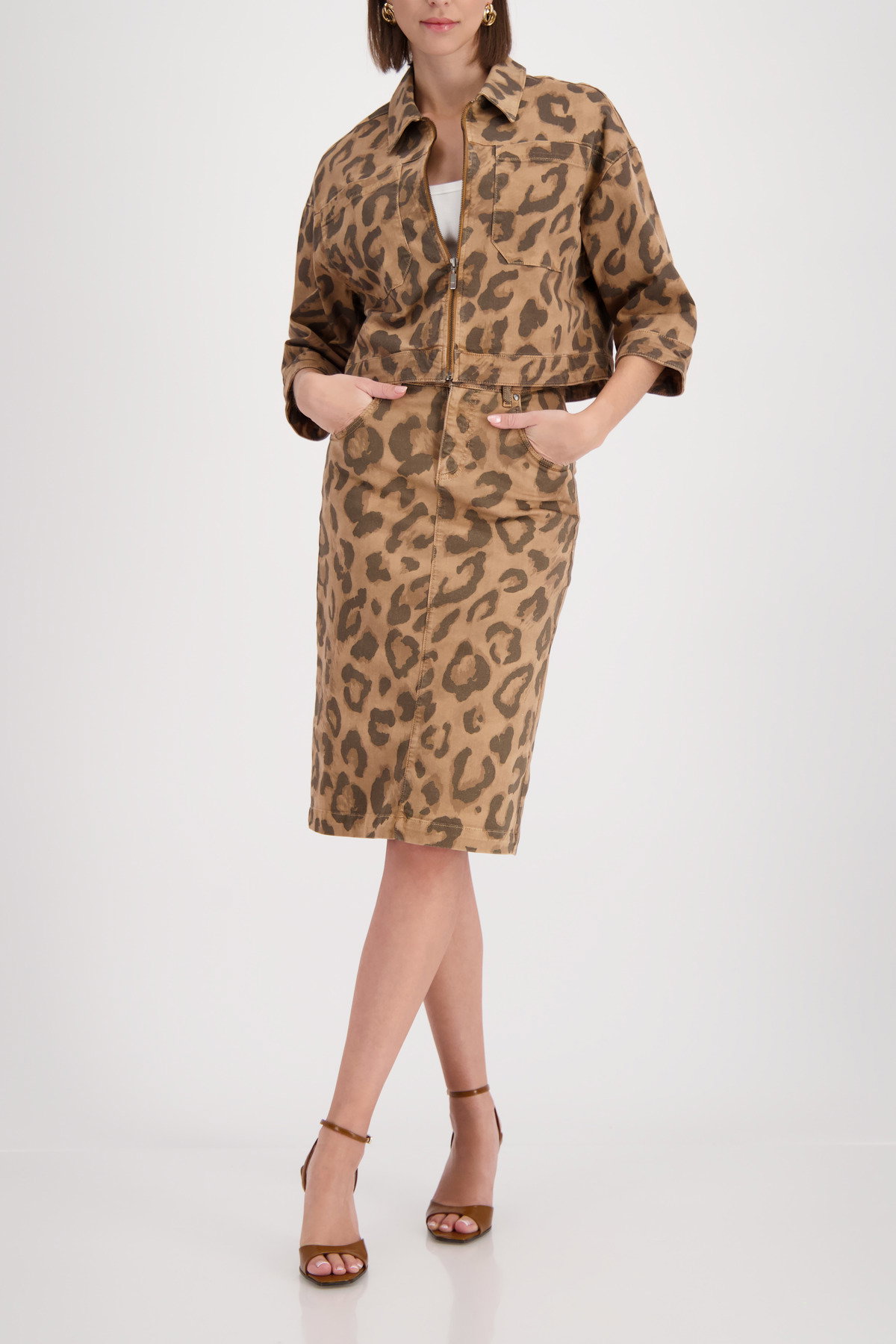Monari Jacke mit Leo-Druck #6