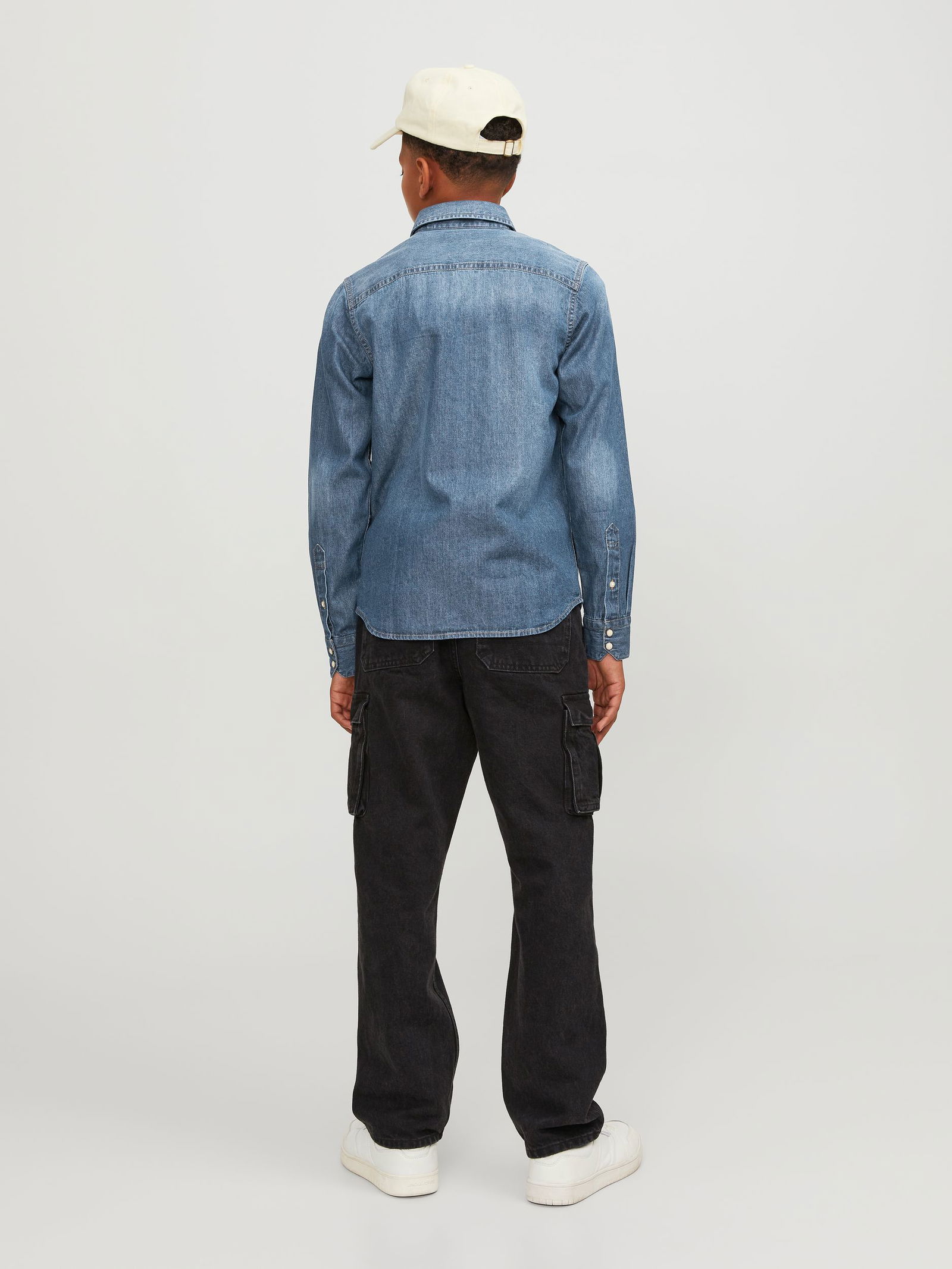 Jack&Jones |  JJESHERIDAN SHIRT L/S NOOS JNR | 140 | medium blue denim